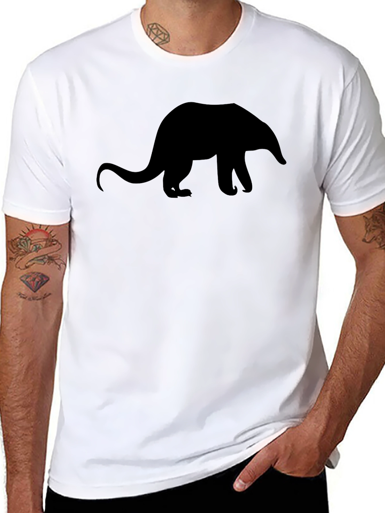 Silhouette Anteater Black T-Shirt