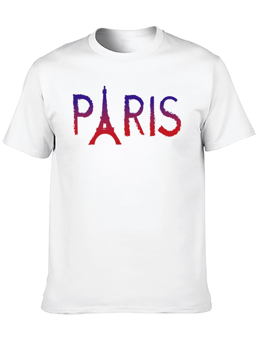 Paris Eiffel Tower Graphic Tee - Soft Black T-Shirt