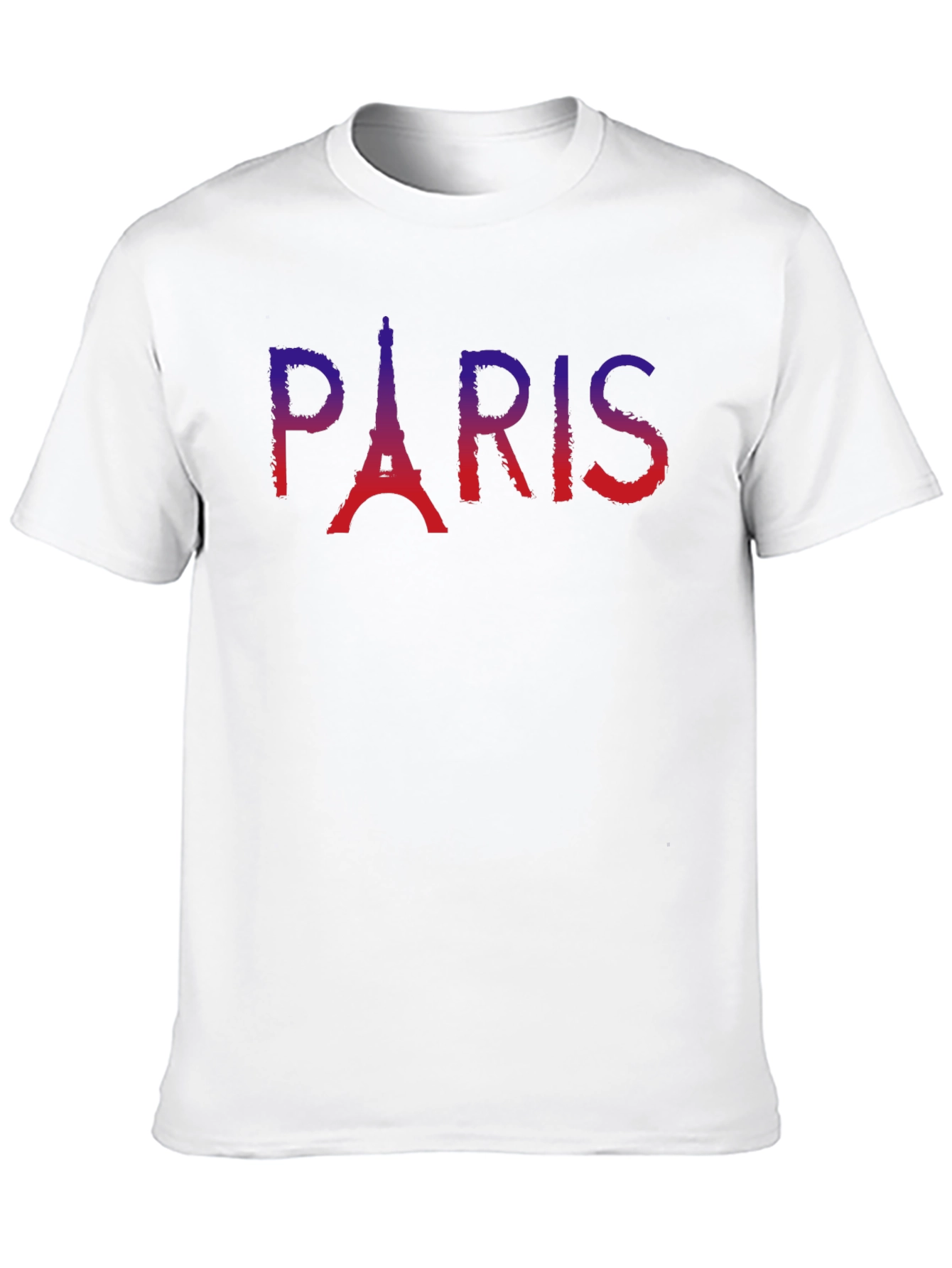 Paris Eiffel Tower Graphic Tee - Soft Black T-Shirt
