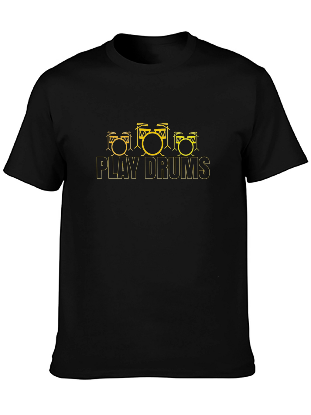 Play Drums Black Tee