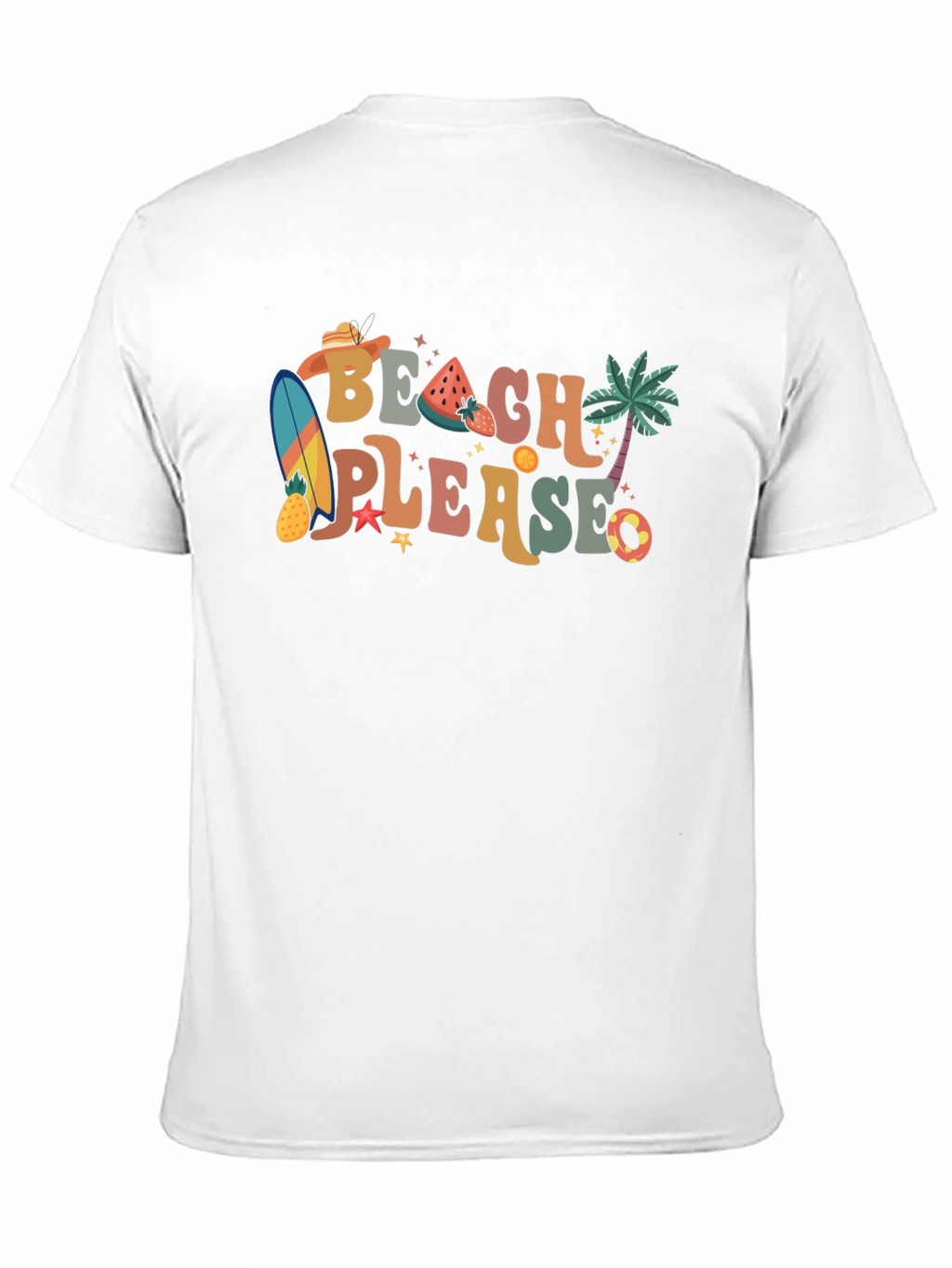 Beach Please Graphic Tee - Retro Summer Vibes!
