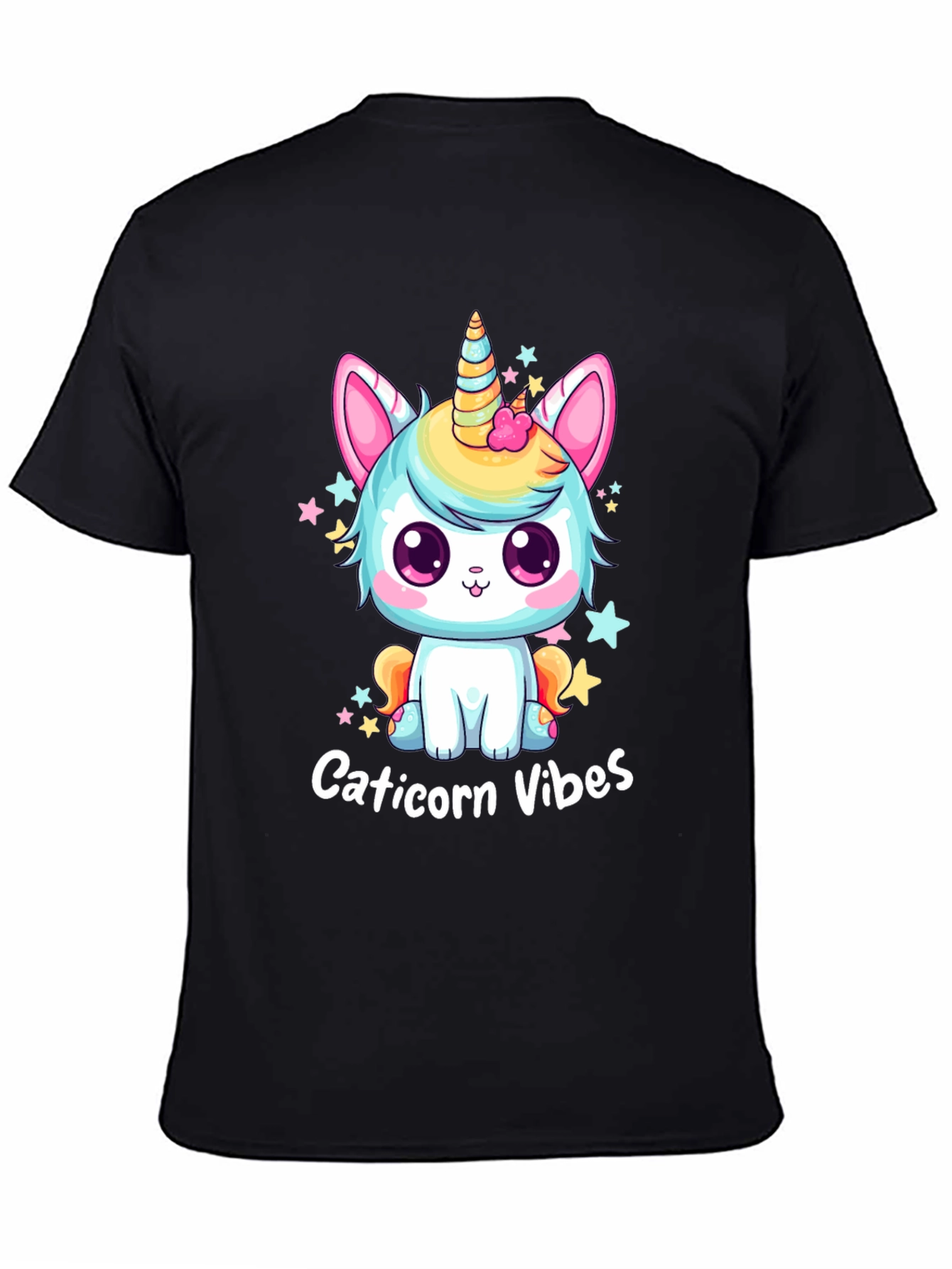 Caticorn Vibes T-Shirt - Cute Kawaii Cat Unicorn Tee