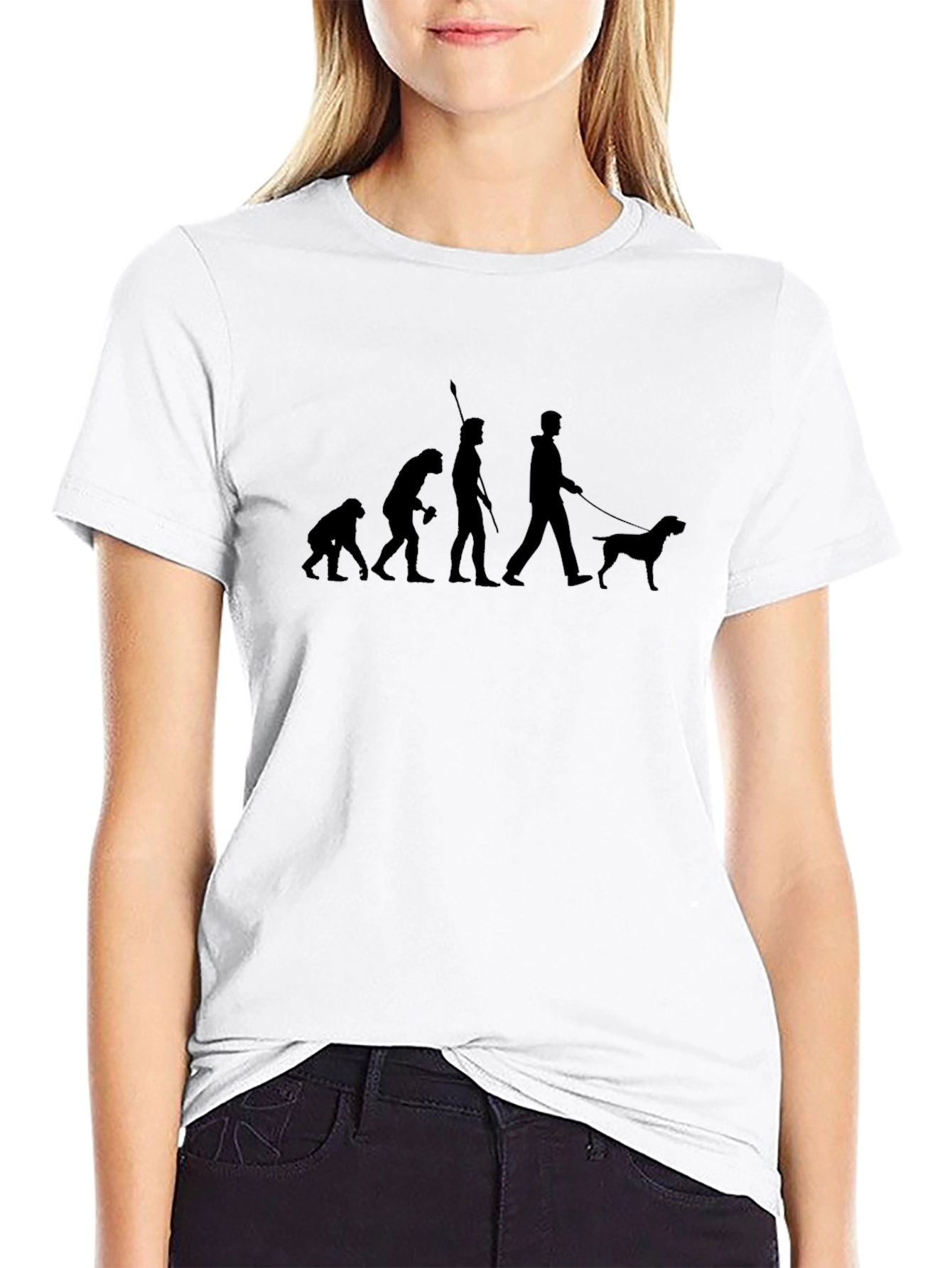Evolution of Dog Man T-Shirt