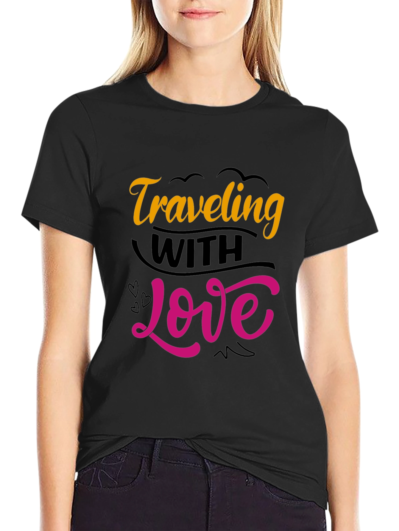 Traveling With Love T-Shirt - Trendy Graphic Tee