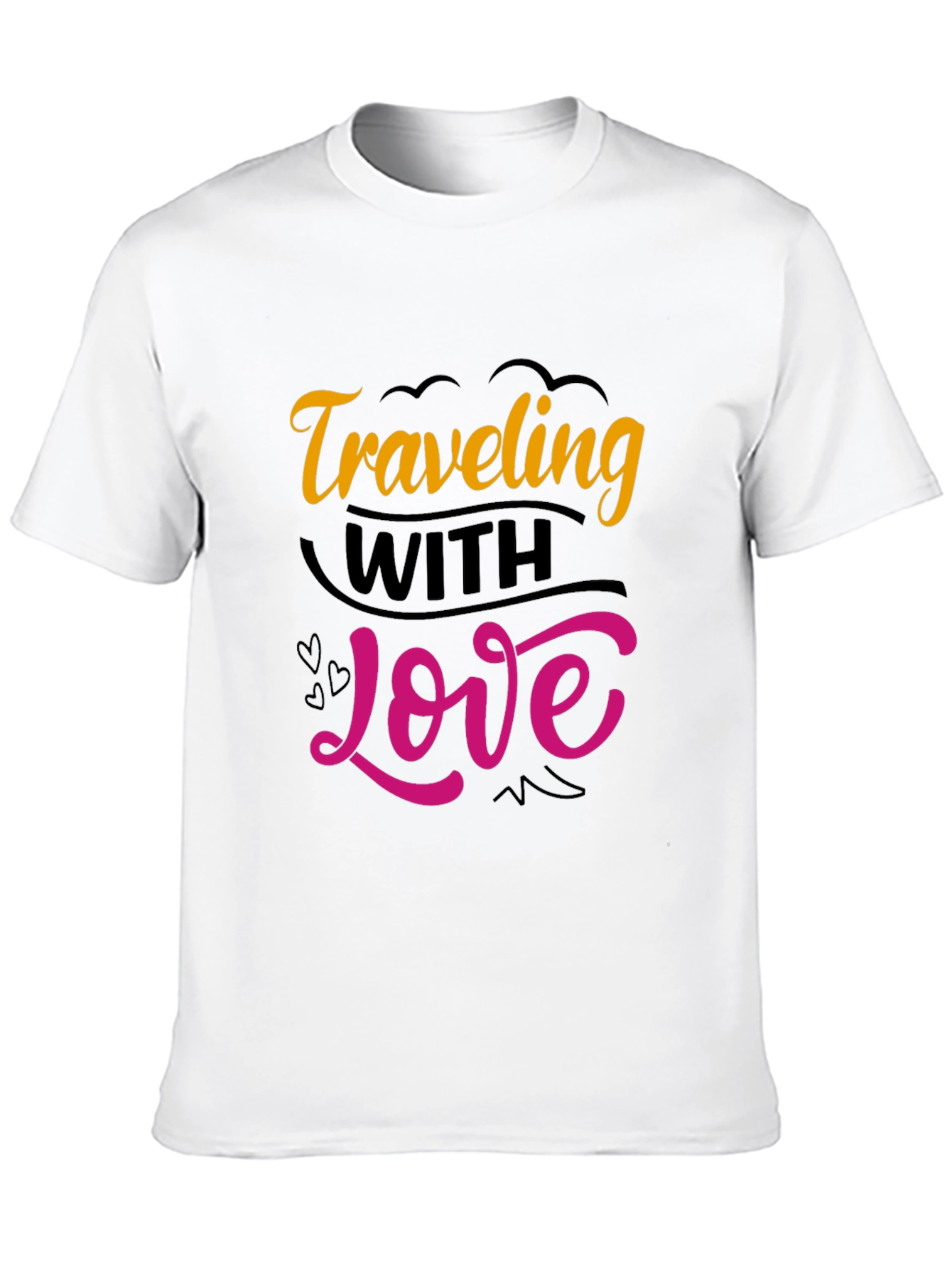 Traveling With Love T-Shirt - Trendy Graphic Tee