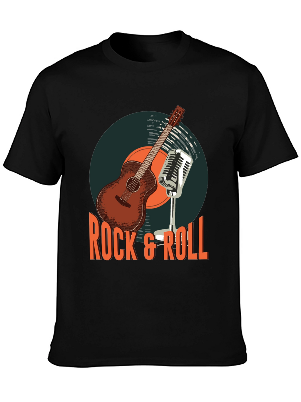 Rock & Roll Guitar Graphic T-Shirt