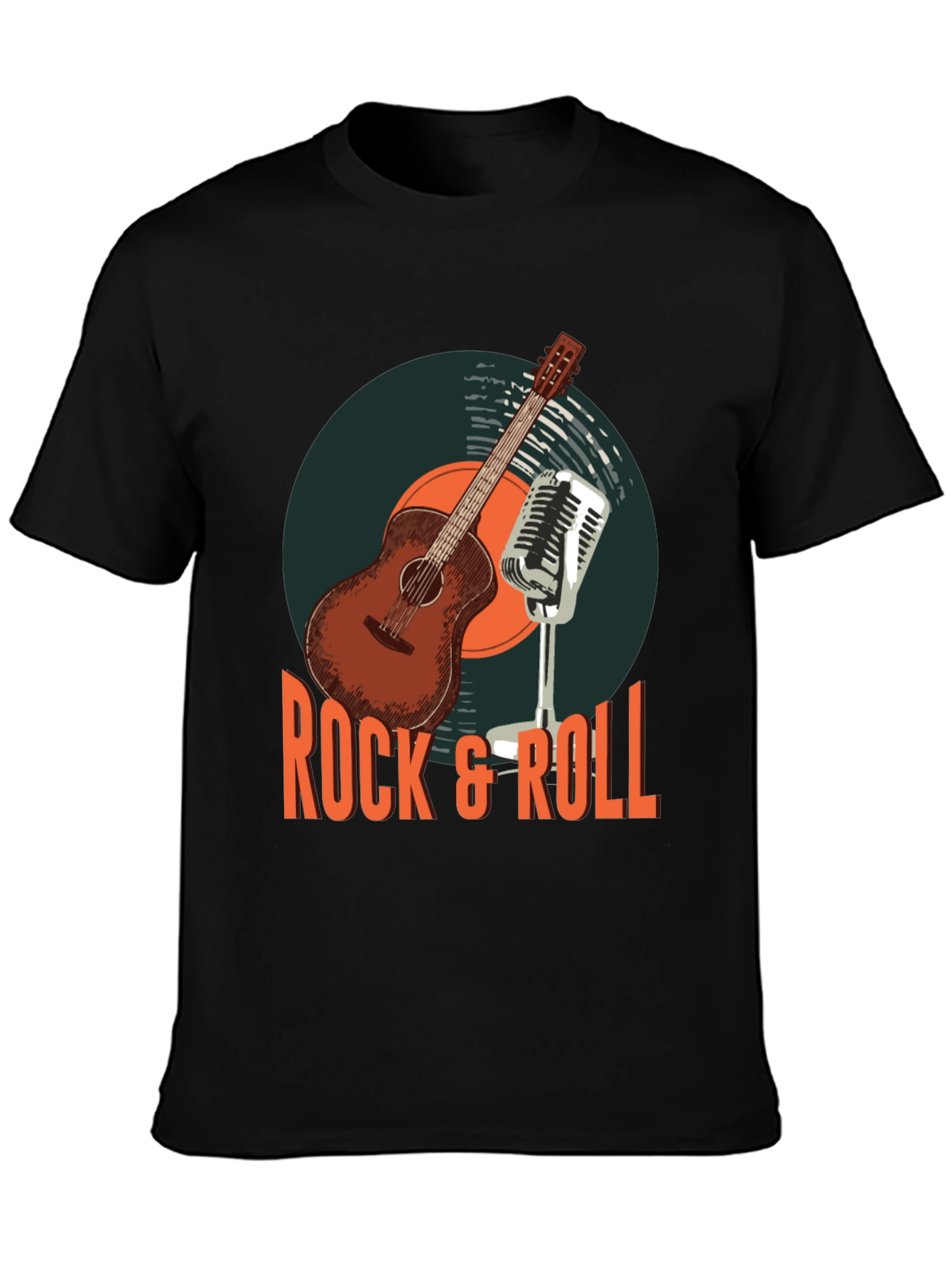 Rock & Roll Guitar Graphic T-Shirt
