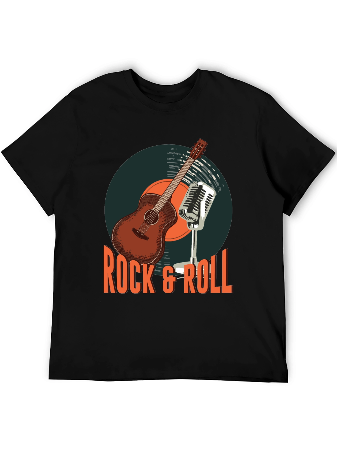 Rock & Roll Guitar Graphic T-Shirt