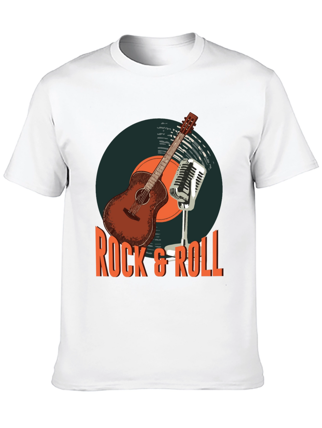 Rock & Roll Guitar Graphic T-Shirt
