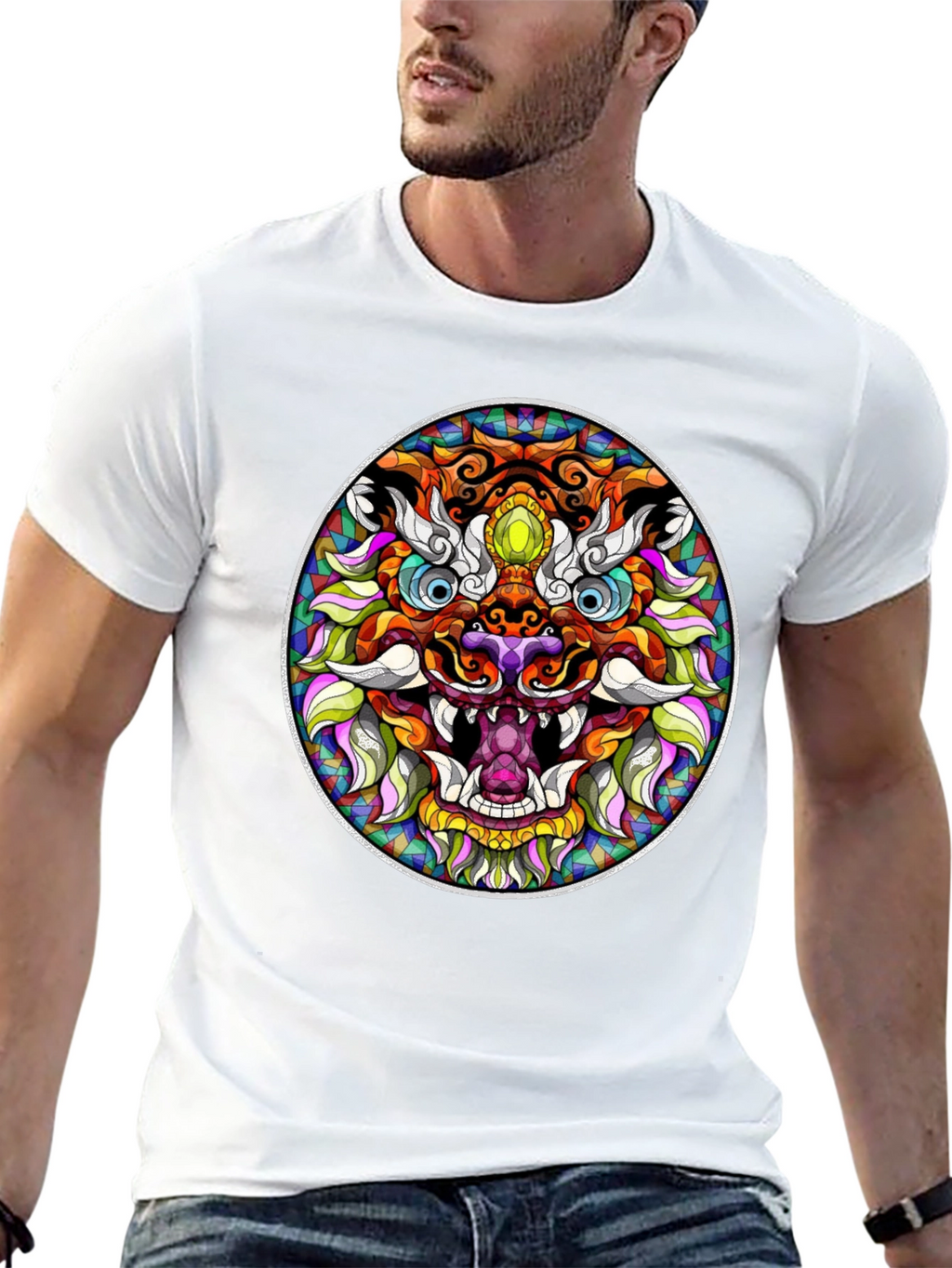 Vibrant Dragon Graphic Tee