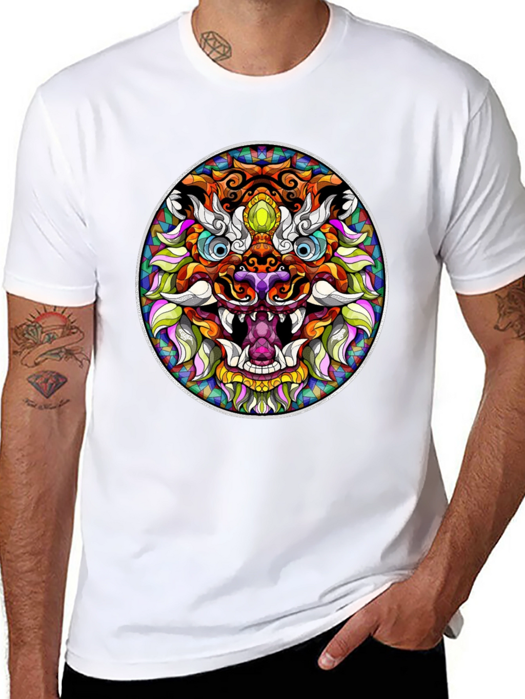 Vibrant Dragon Graphic Tee