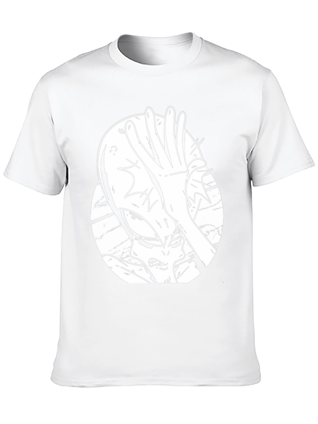Alien Facepalm Graphic Tee - Black Cotton T-Shirt