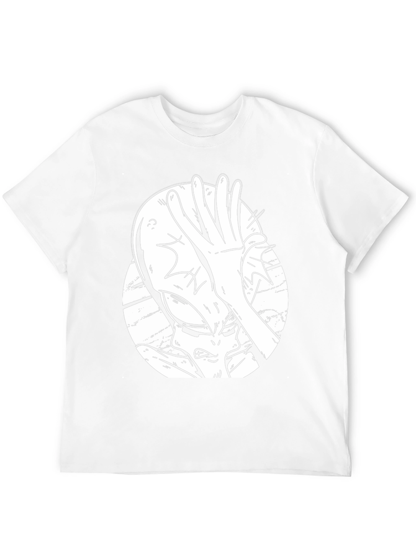 Alien Facepalm Graphic Tee - Black Cotton T-Shirt