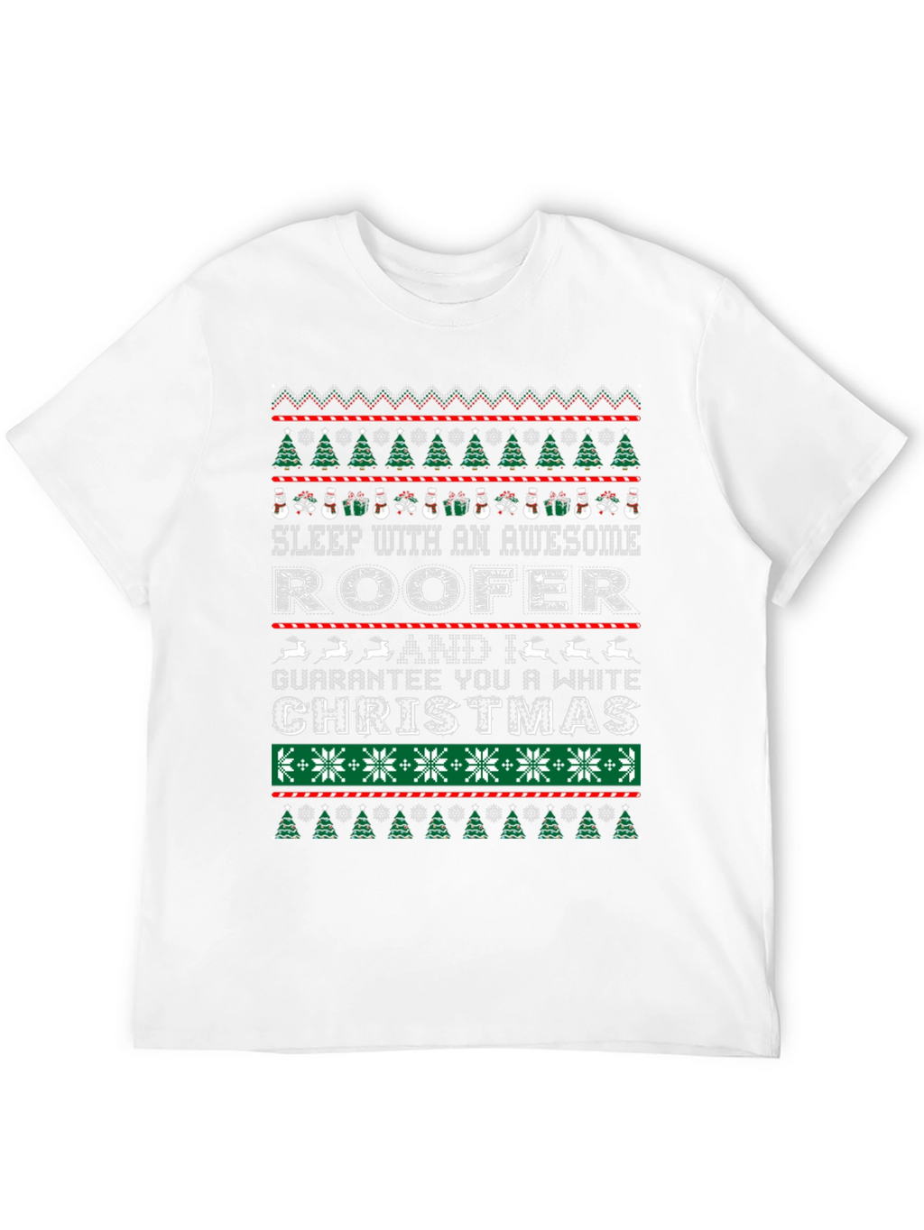 Awesome Roofer Ugly Christmas Sweater T-Shirt