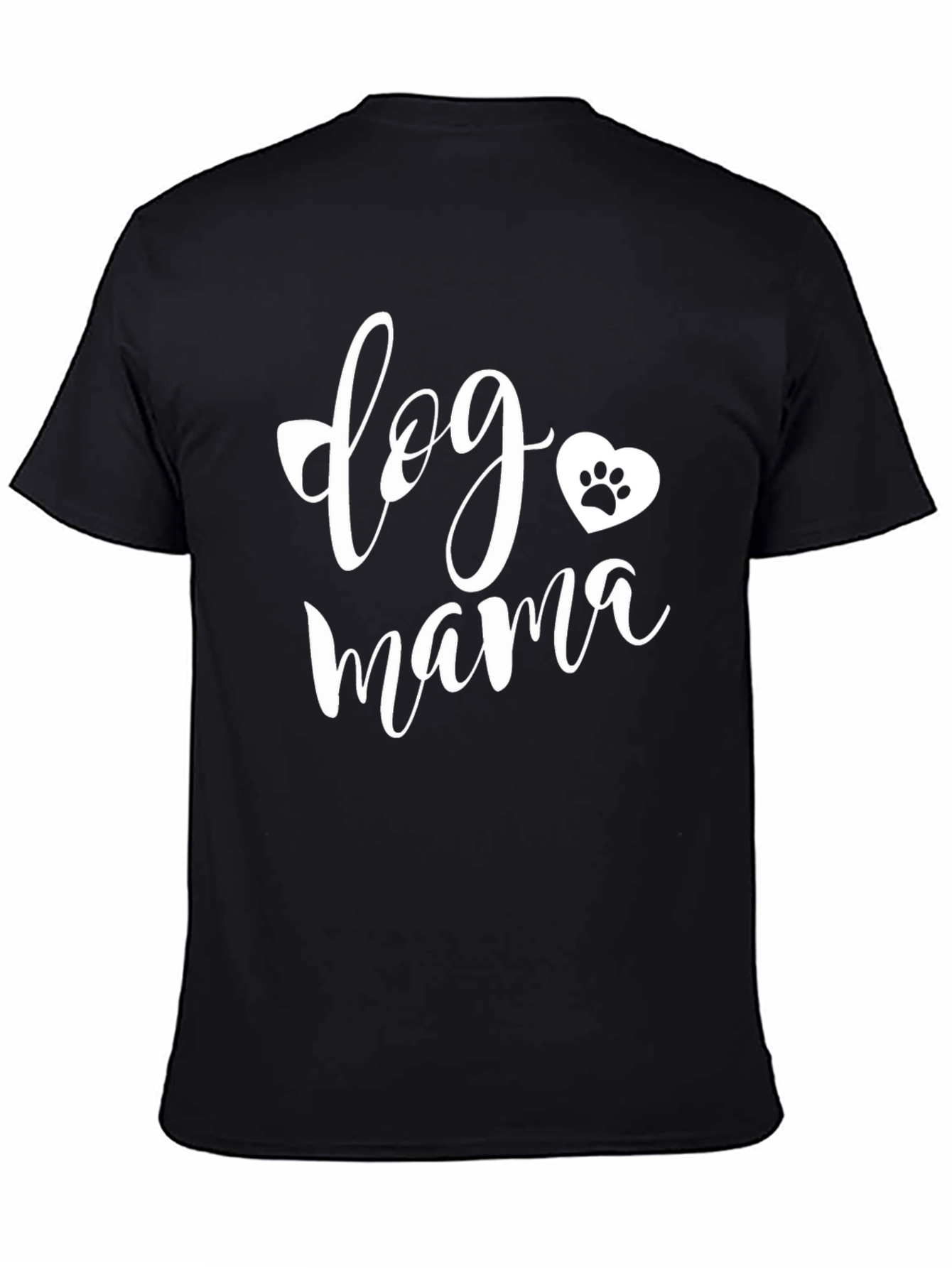 Dog Mama Black Graphic T-Shirt