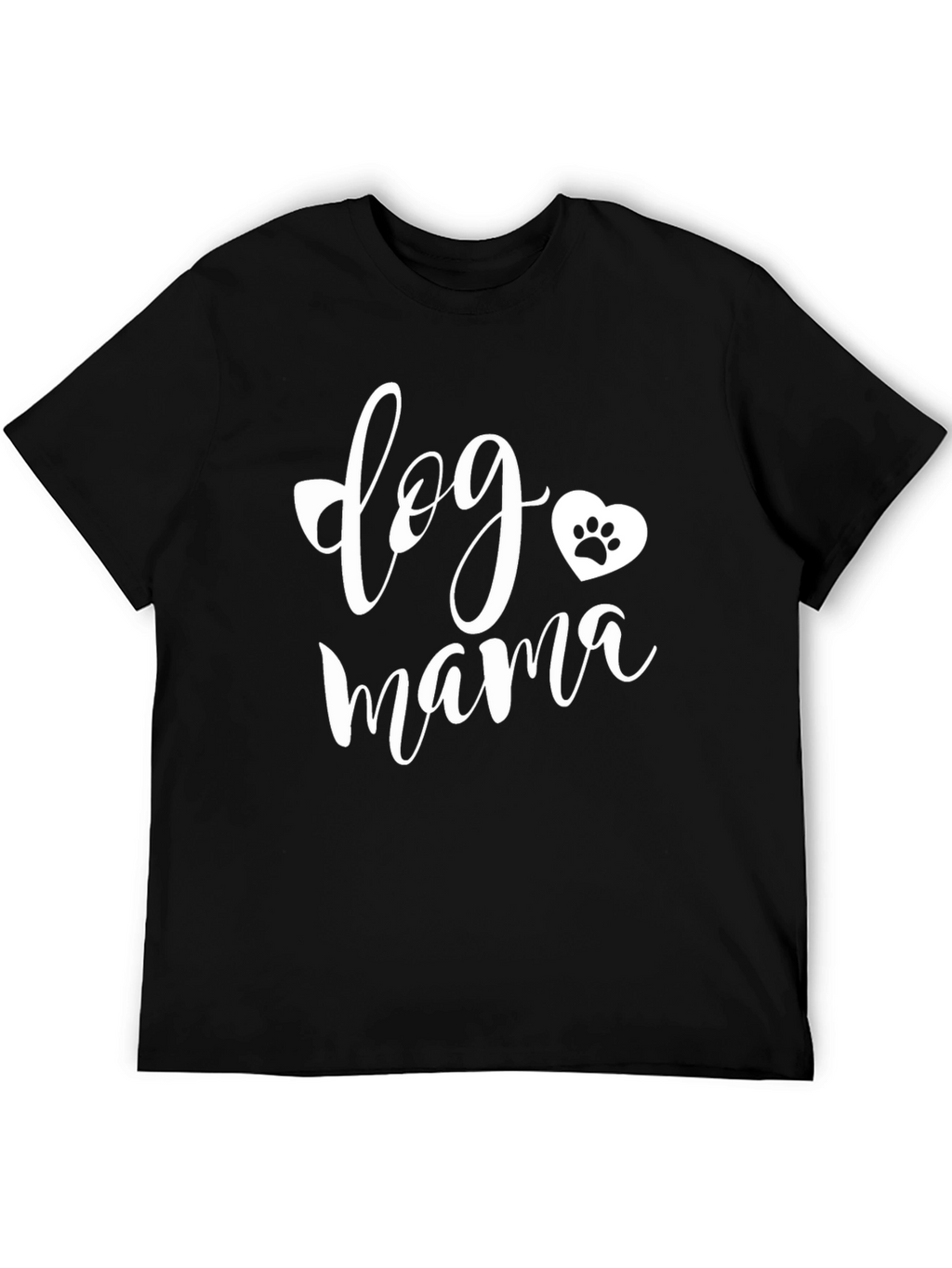 Dog Mama Black Graphic T-Shirt