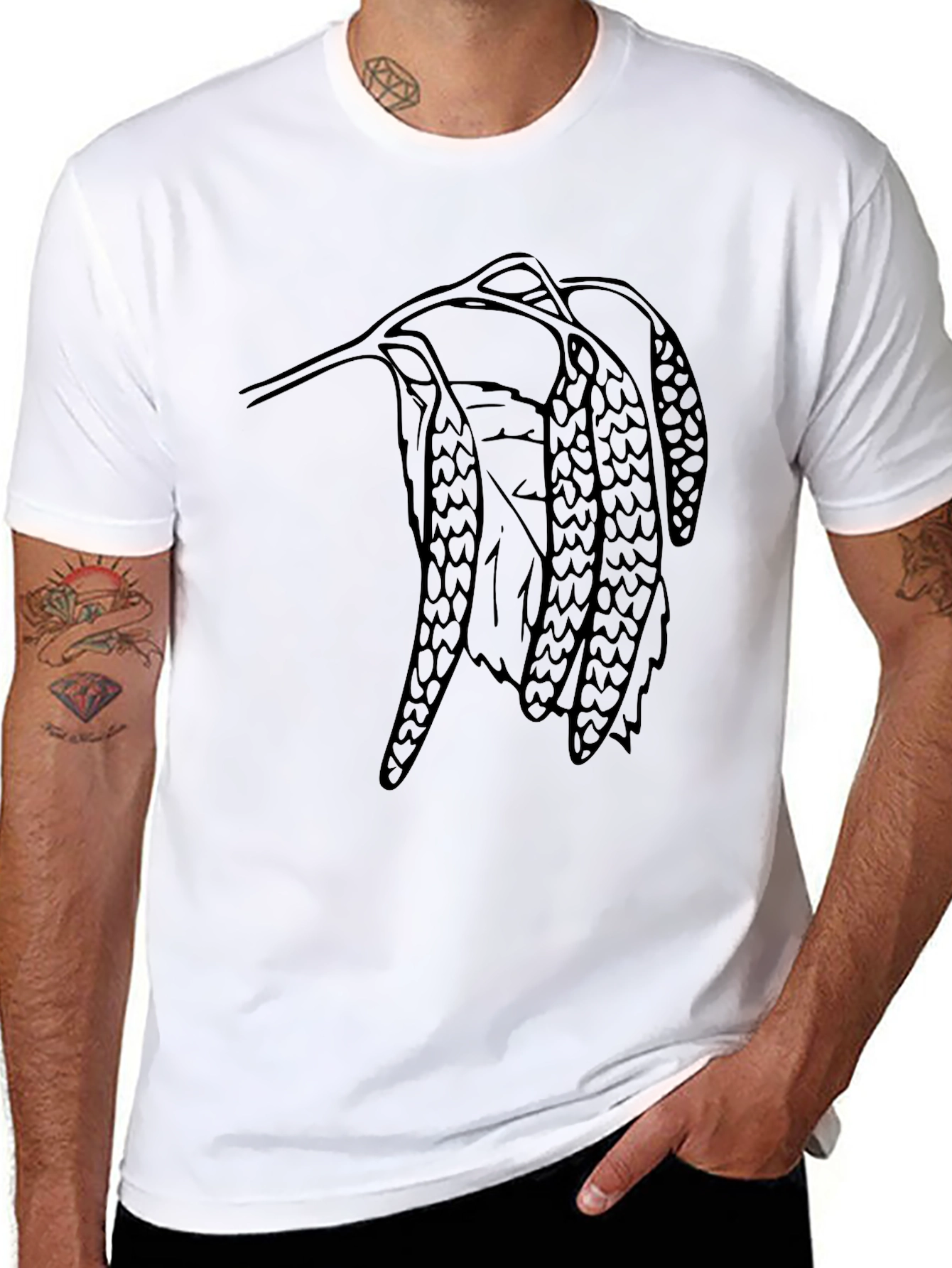 Black Birch Branch T-Shirt