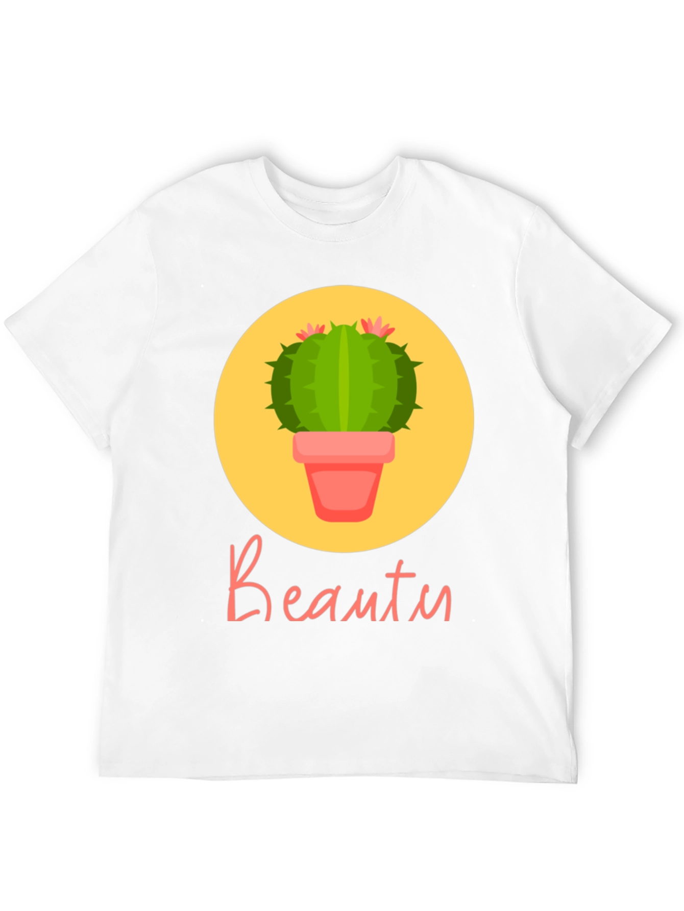 Beauty Cactus Graphic T-Shirt - Unisex Casual Tee