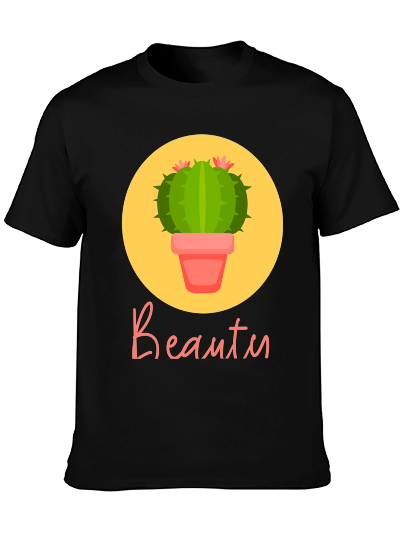Beauty Cactus Graphic T-Shirt - Unisex Casual Tee