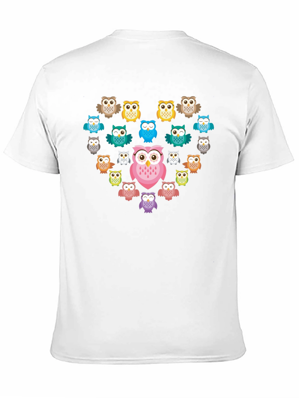 Owl Heart Graphic T-Shirt - Unique Design
