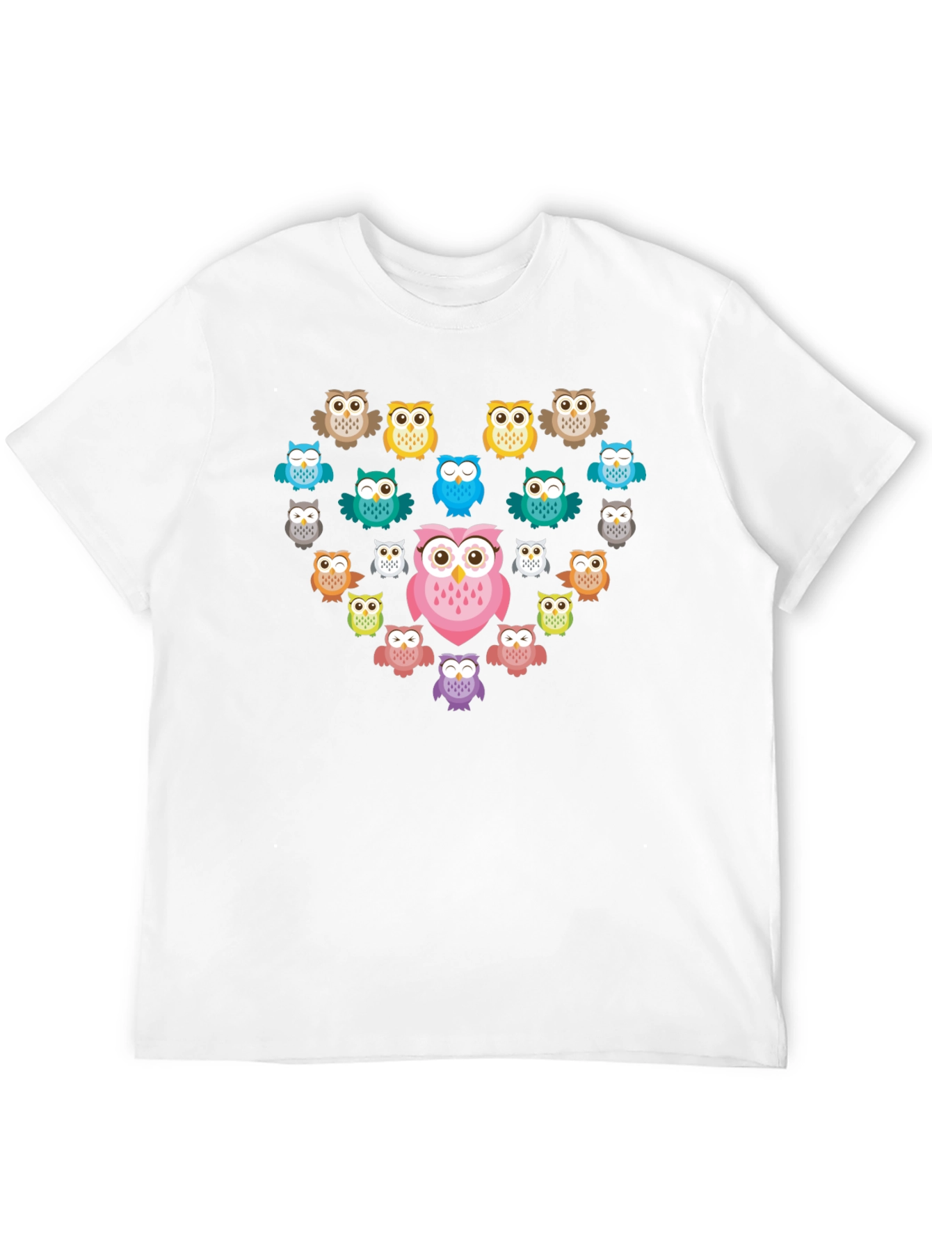 Owl Heart Graphic T-Shirt - Unique Design