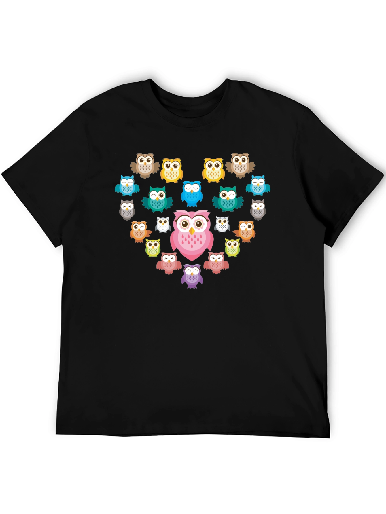 Owl Heart Graphic T-Shirt - Unique Design