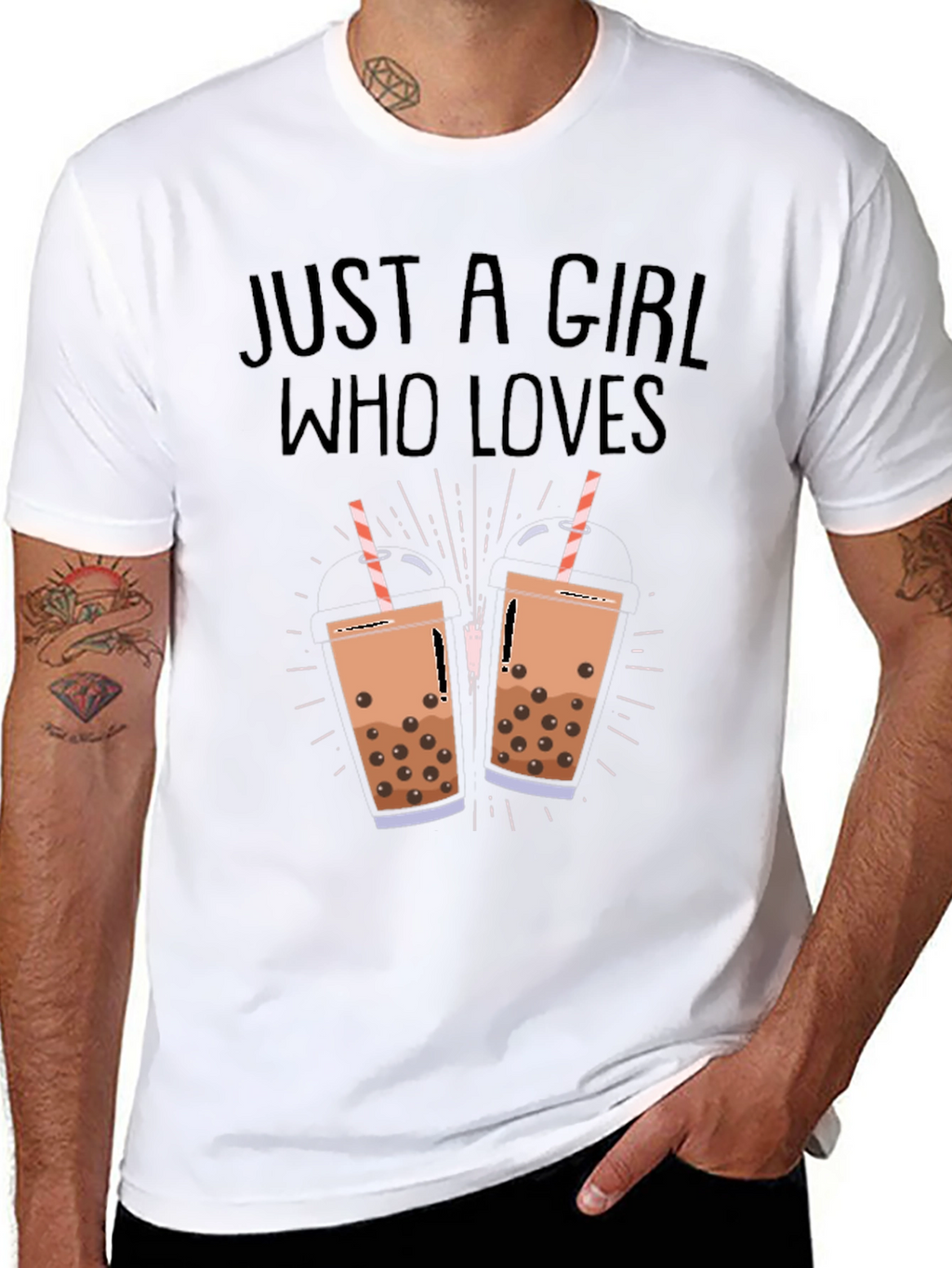 Boba Tea Lover Black T-Shirt