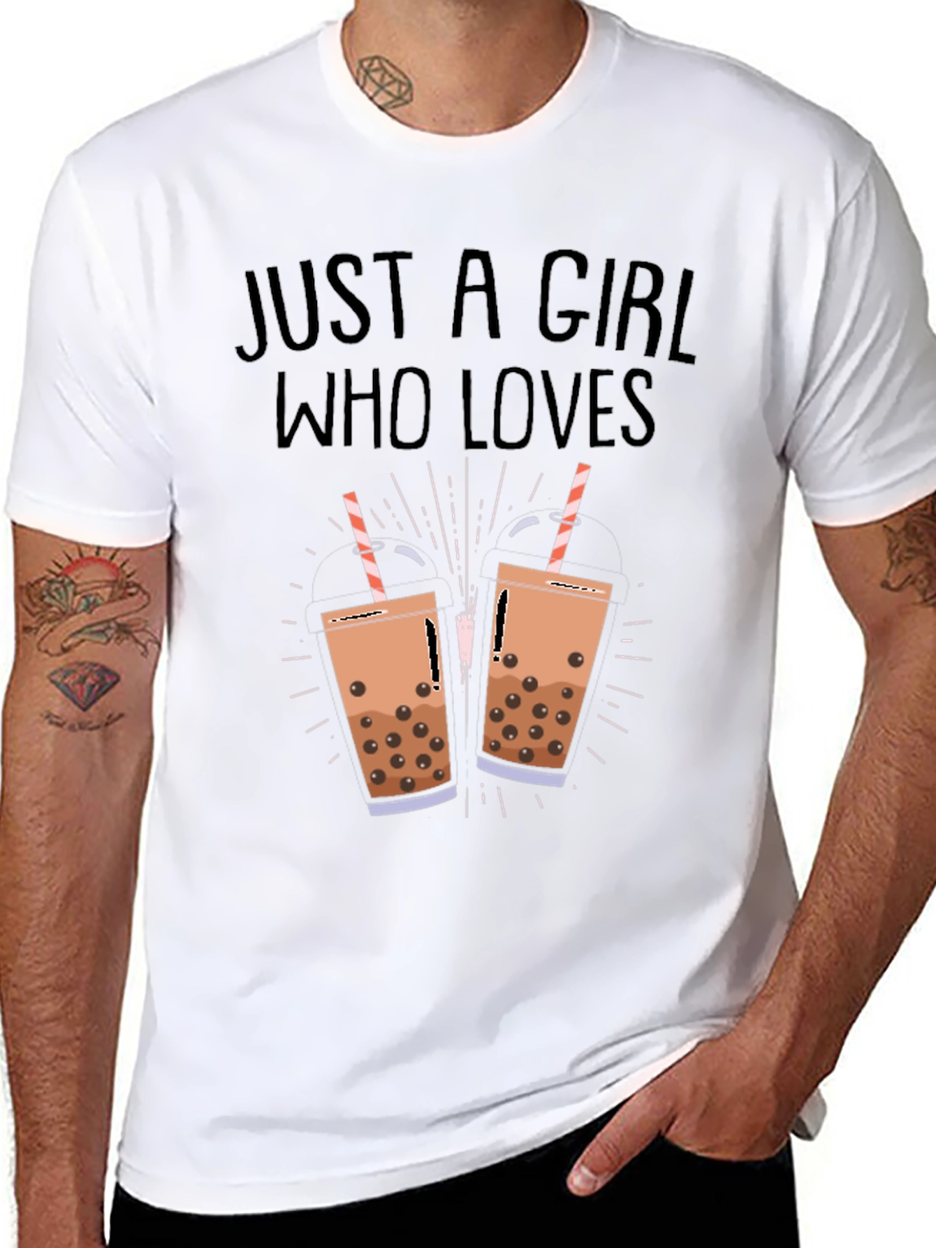 Boba Tea Lover Black T-Shirt