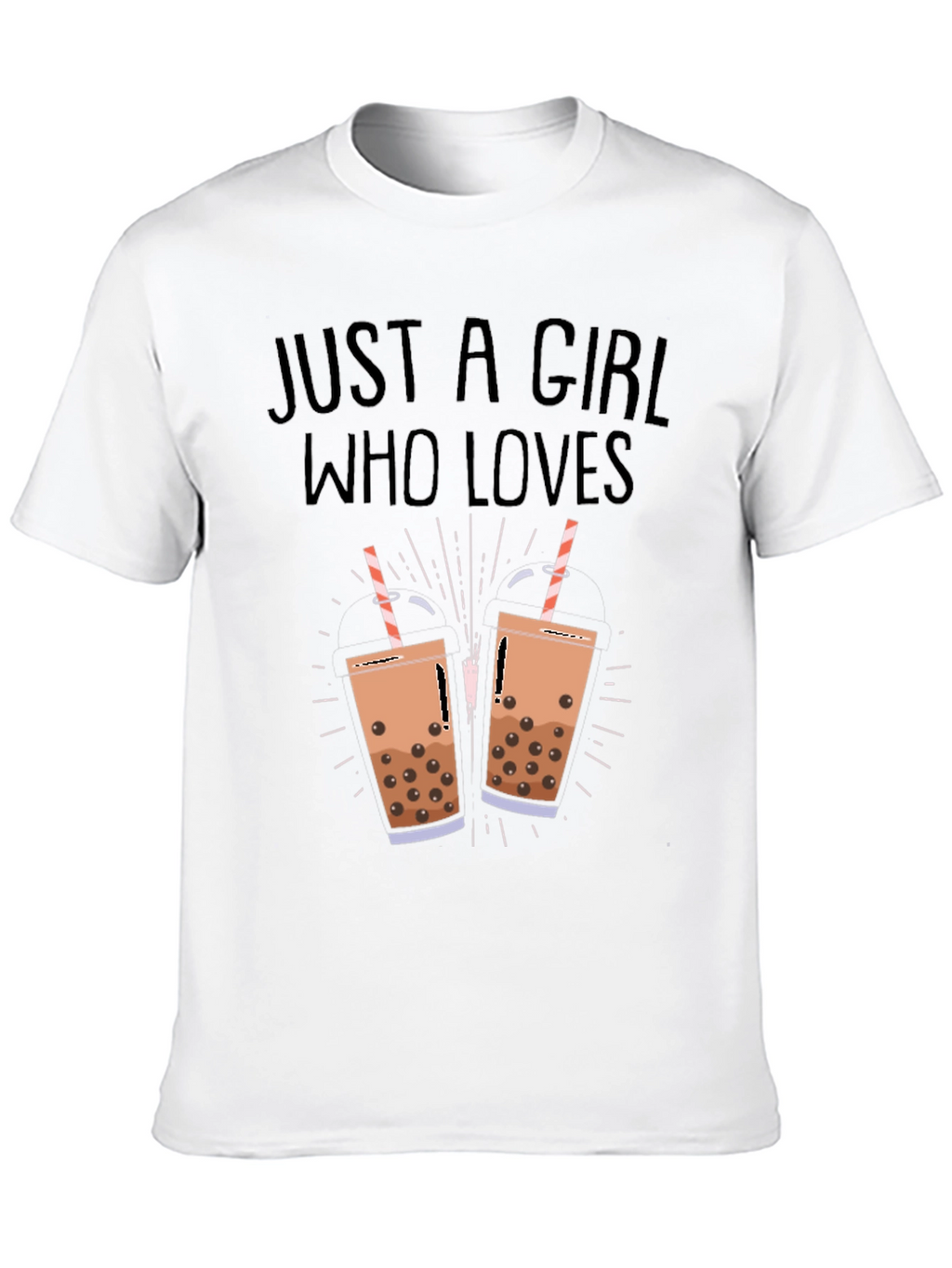 Boba Tea Lover Black T-Shirt