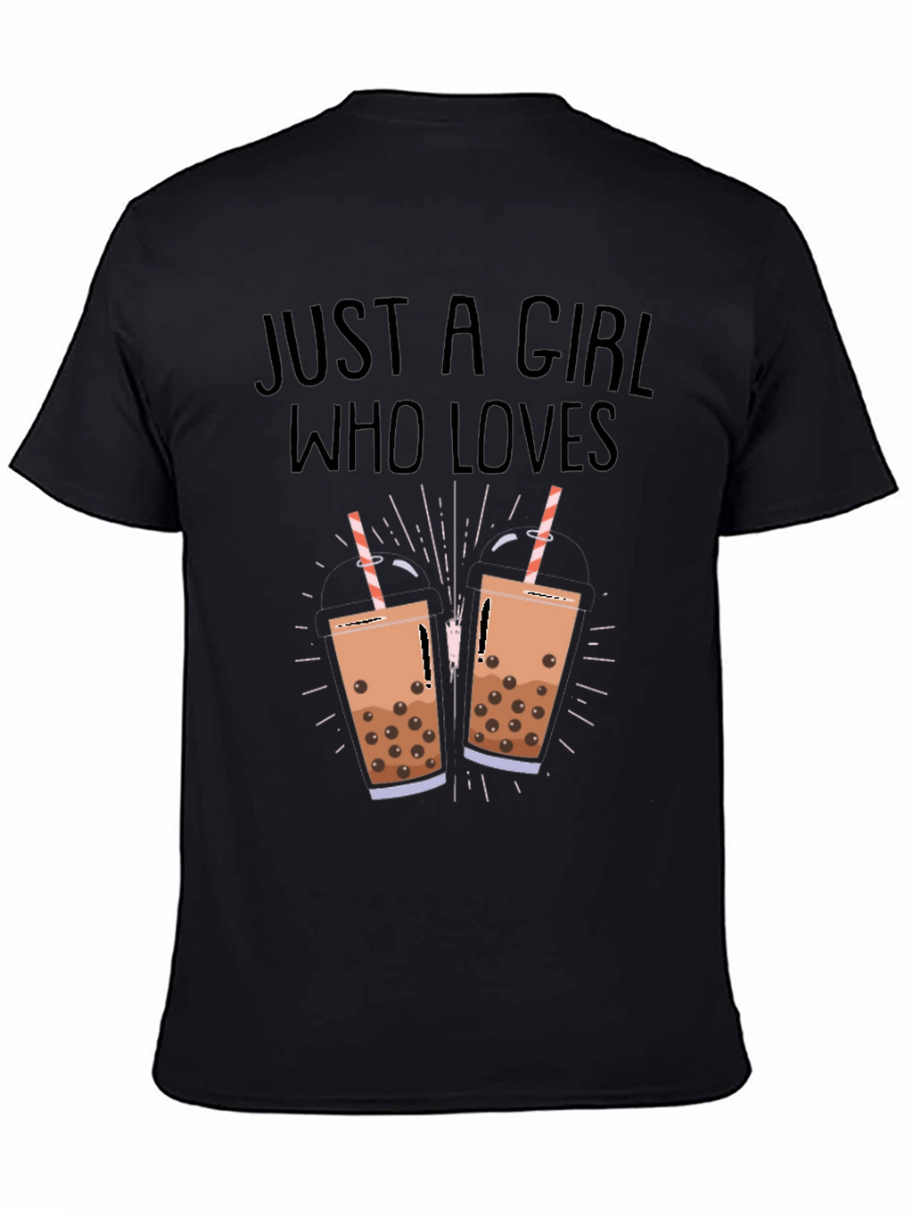 Boba Tea Lover Black T-Shirt
