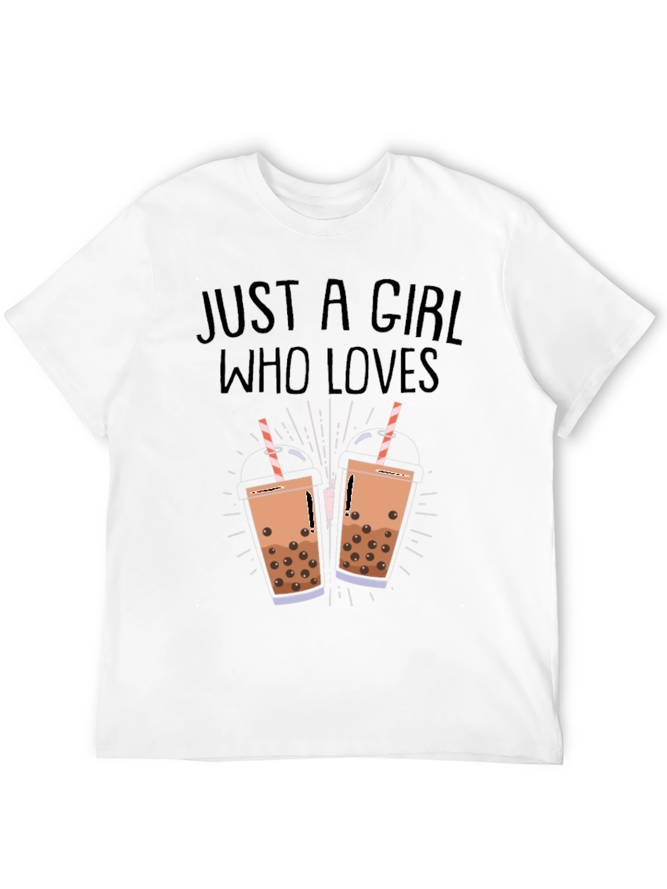 Boba Tea Lover Black T-Shirt