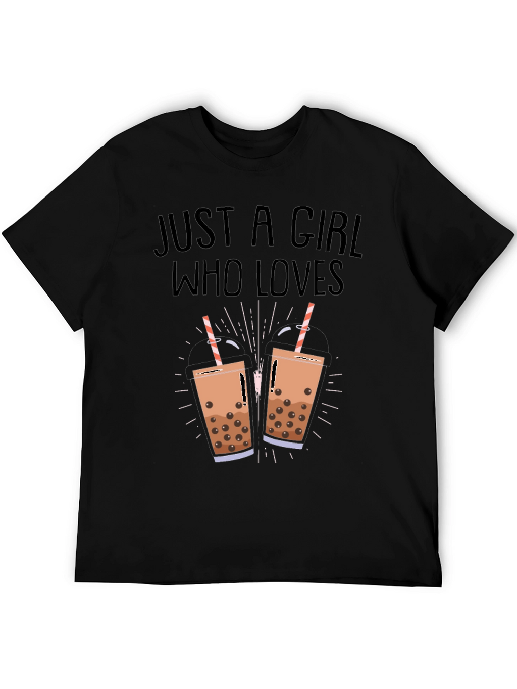 Boba Tea Lover Black T-Shirt