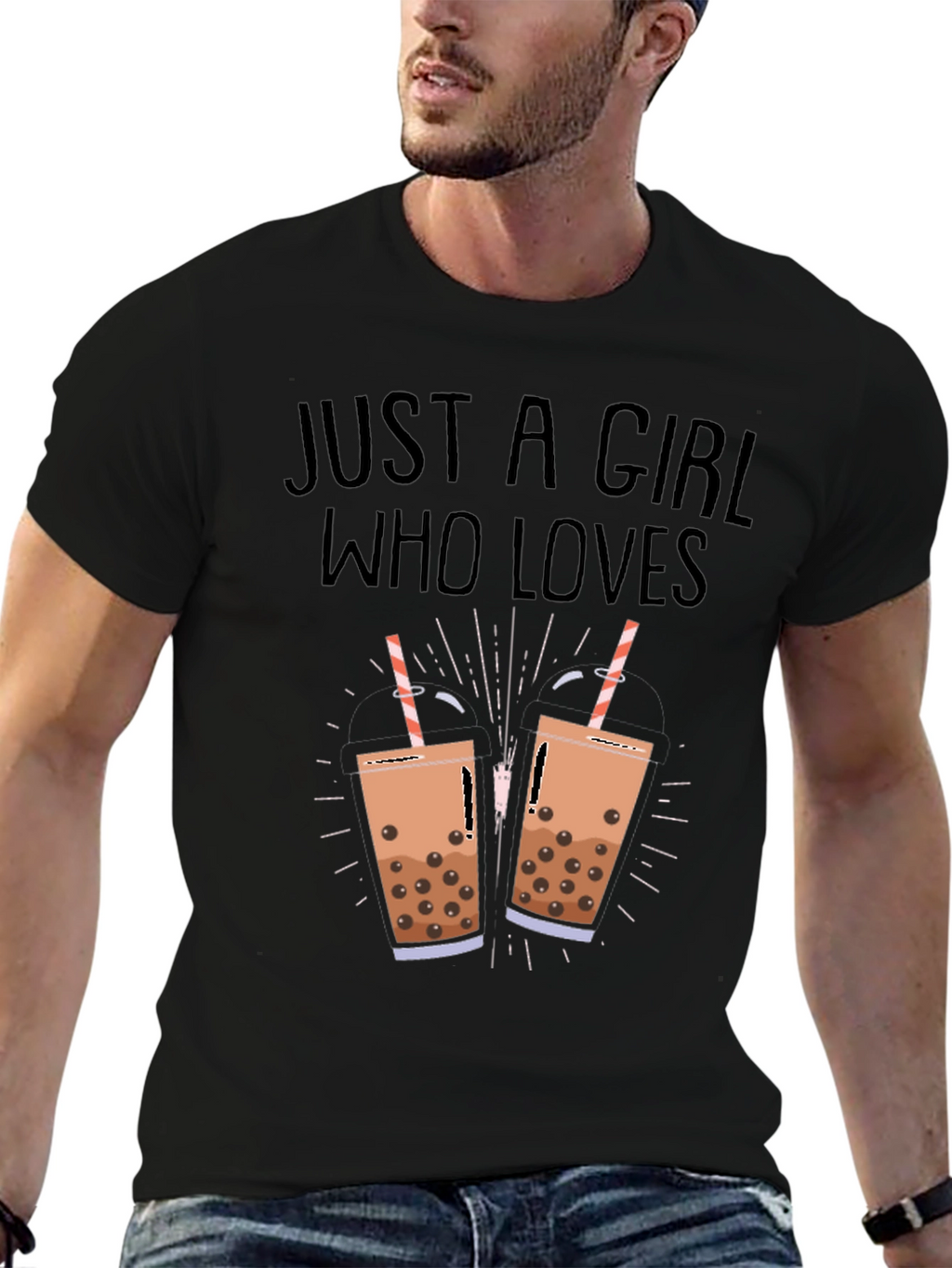 Boba Tea Lover Black T-Shirt