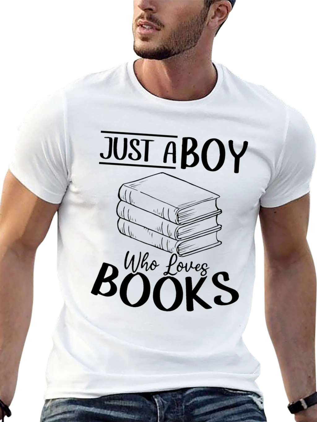 Just a Boy Who Loves Books T-Shirt