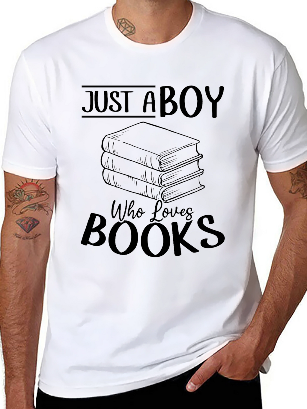 Just a Boy Who Loves Books T-Shirt