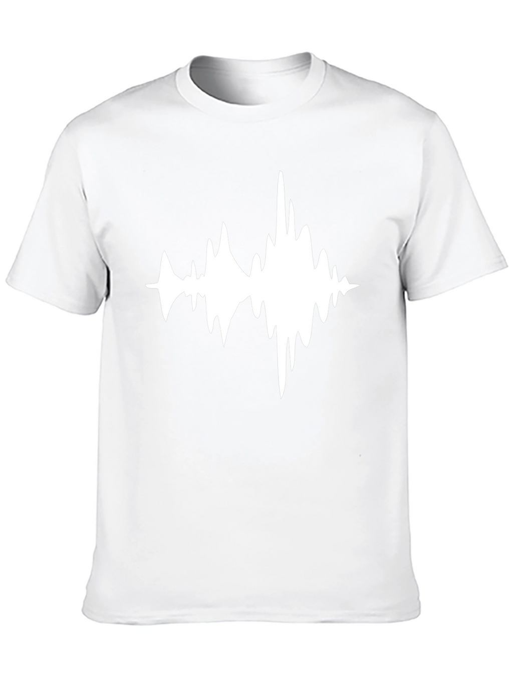 Sound Wave Graphic Black T-Shirt