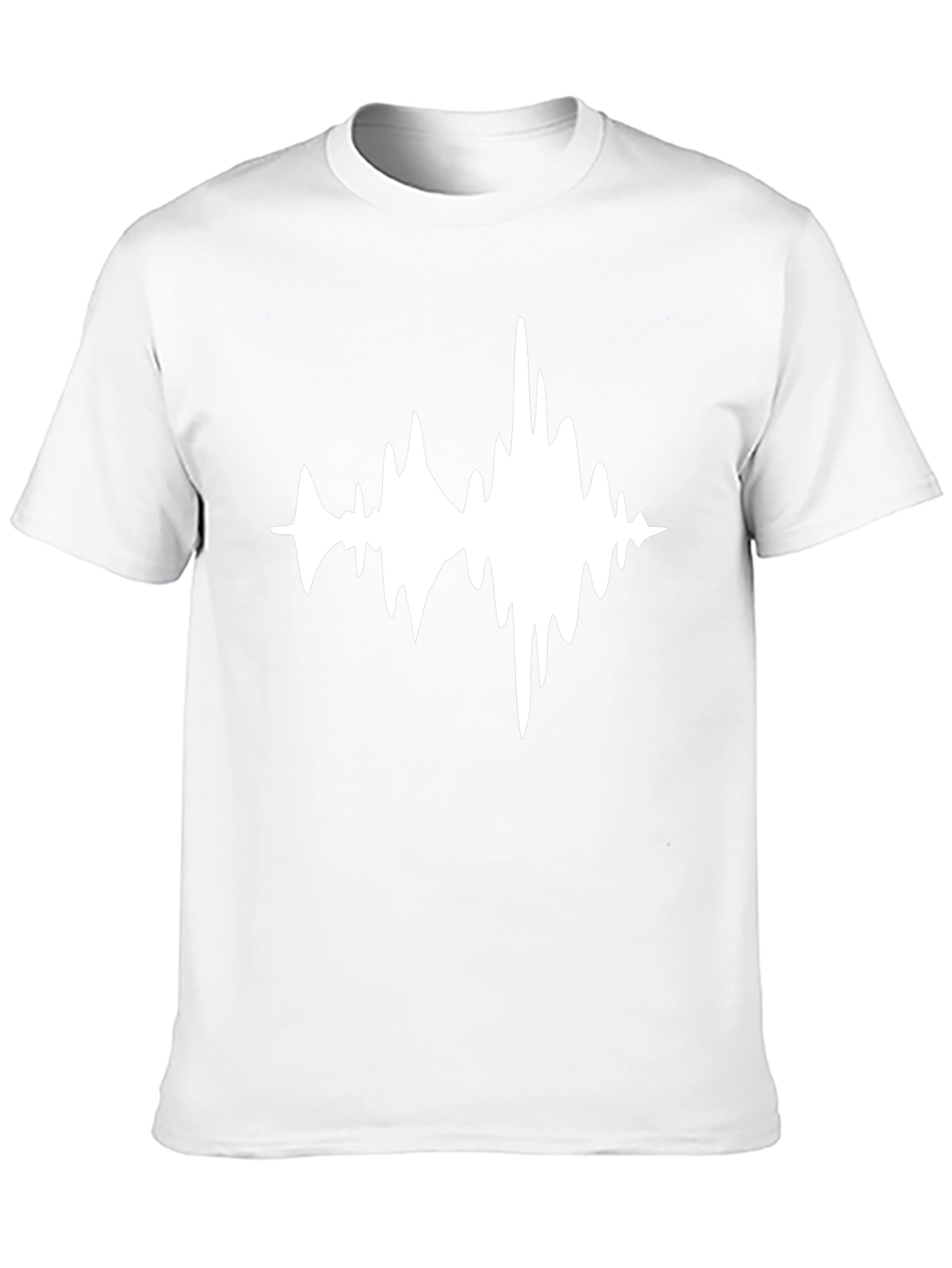 Sound Wave Graphic Black T-Shirt