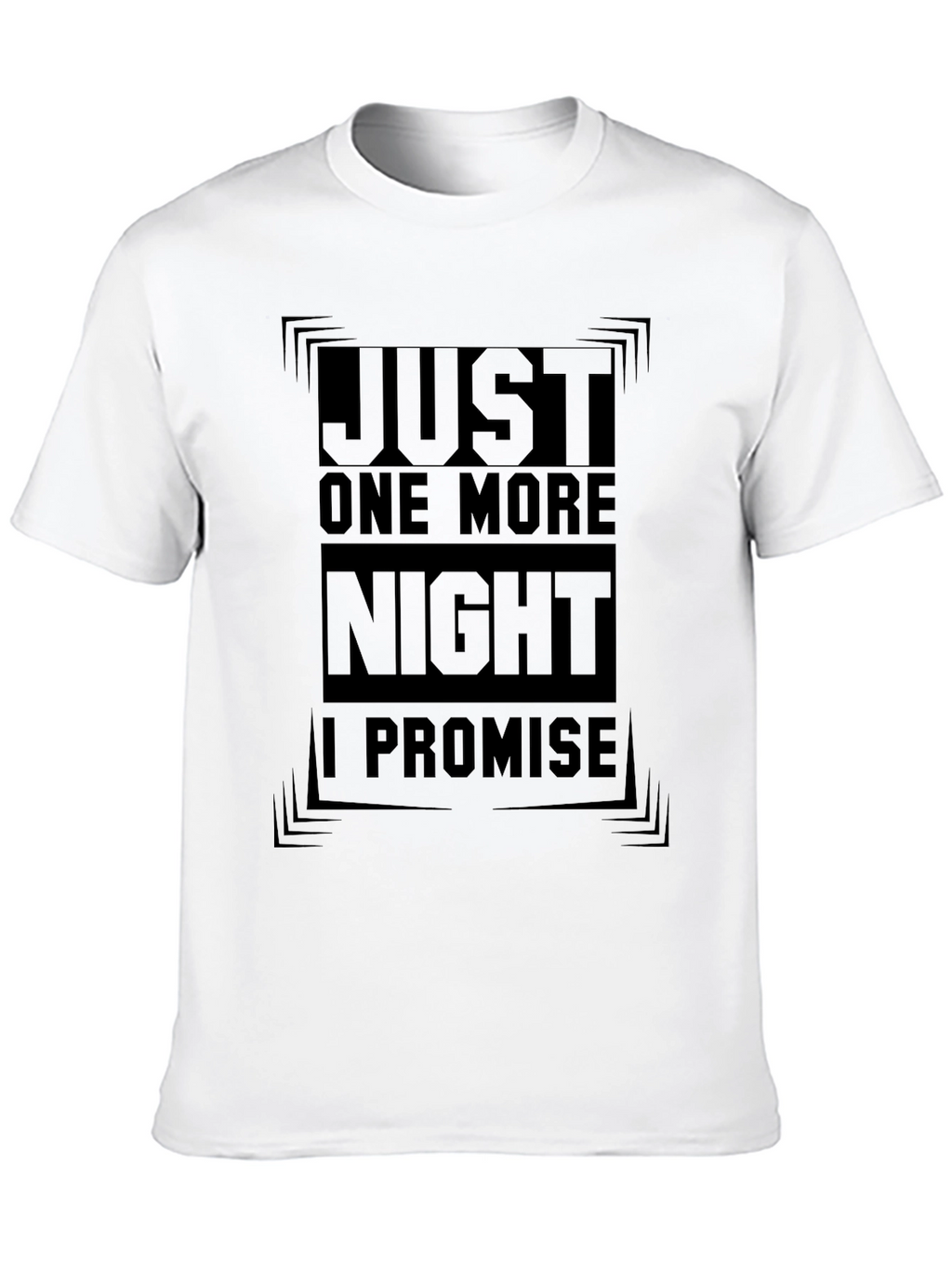 Just One More Night Black Graphic Tee