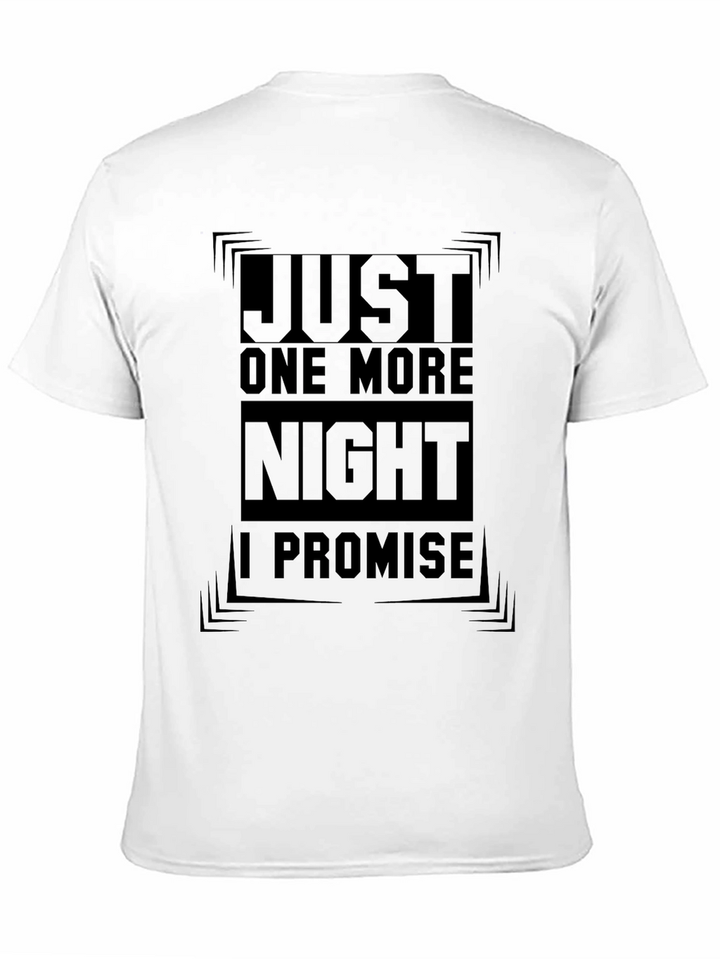 Just One More Night Black Graphic Tee