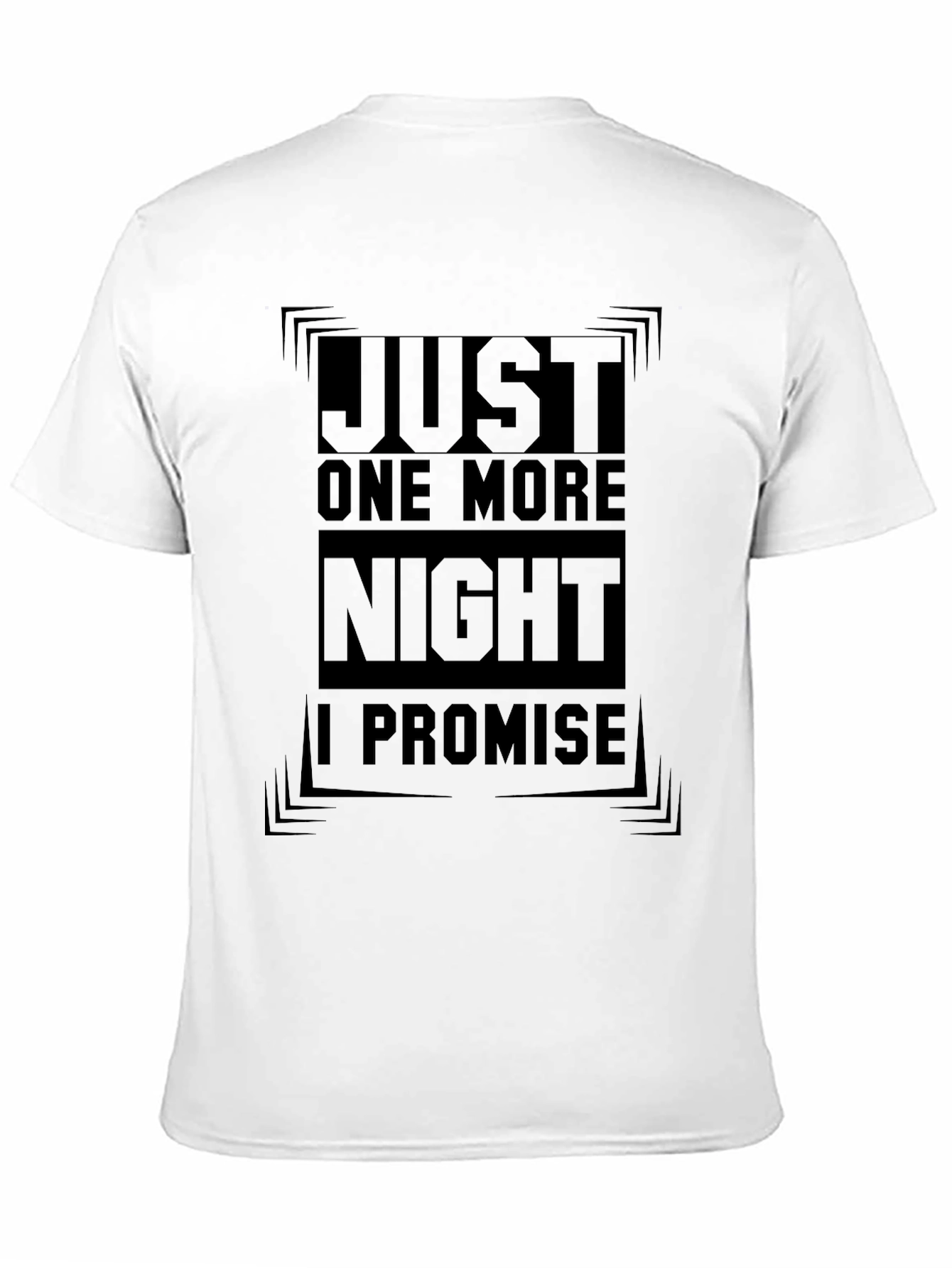 Just One More Night Black Graphic Tee
