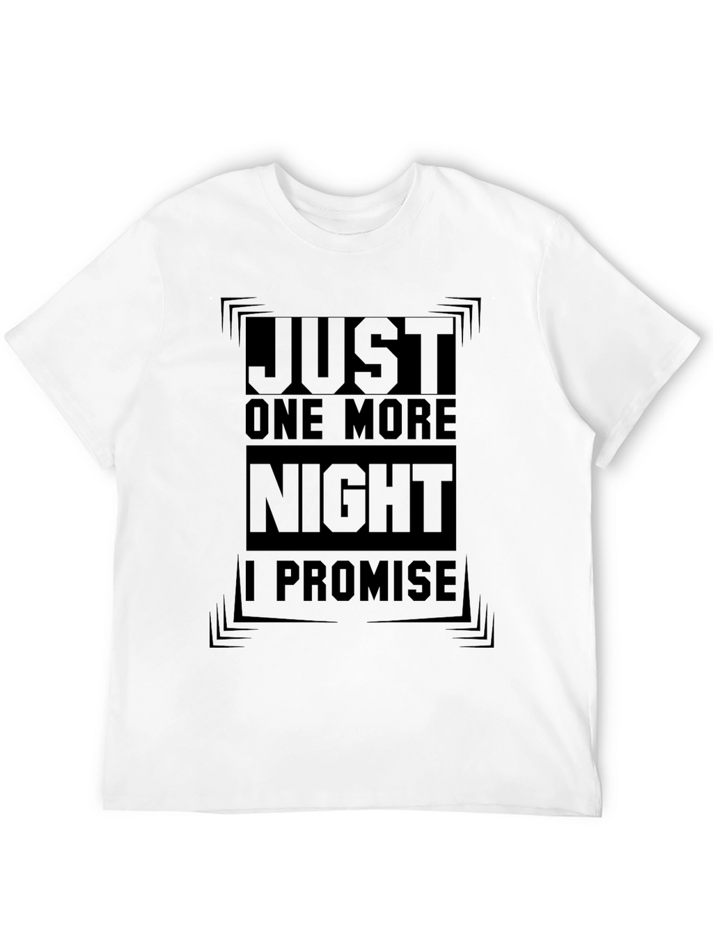 Just One More Night Black Graphic Tee