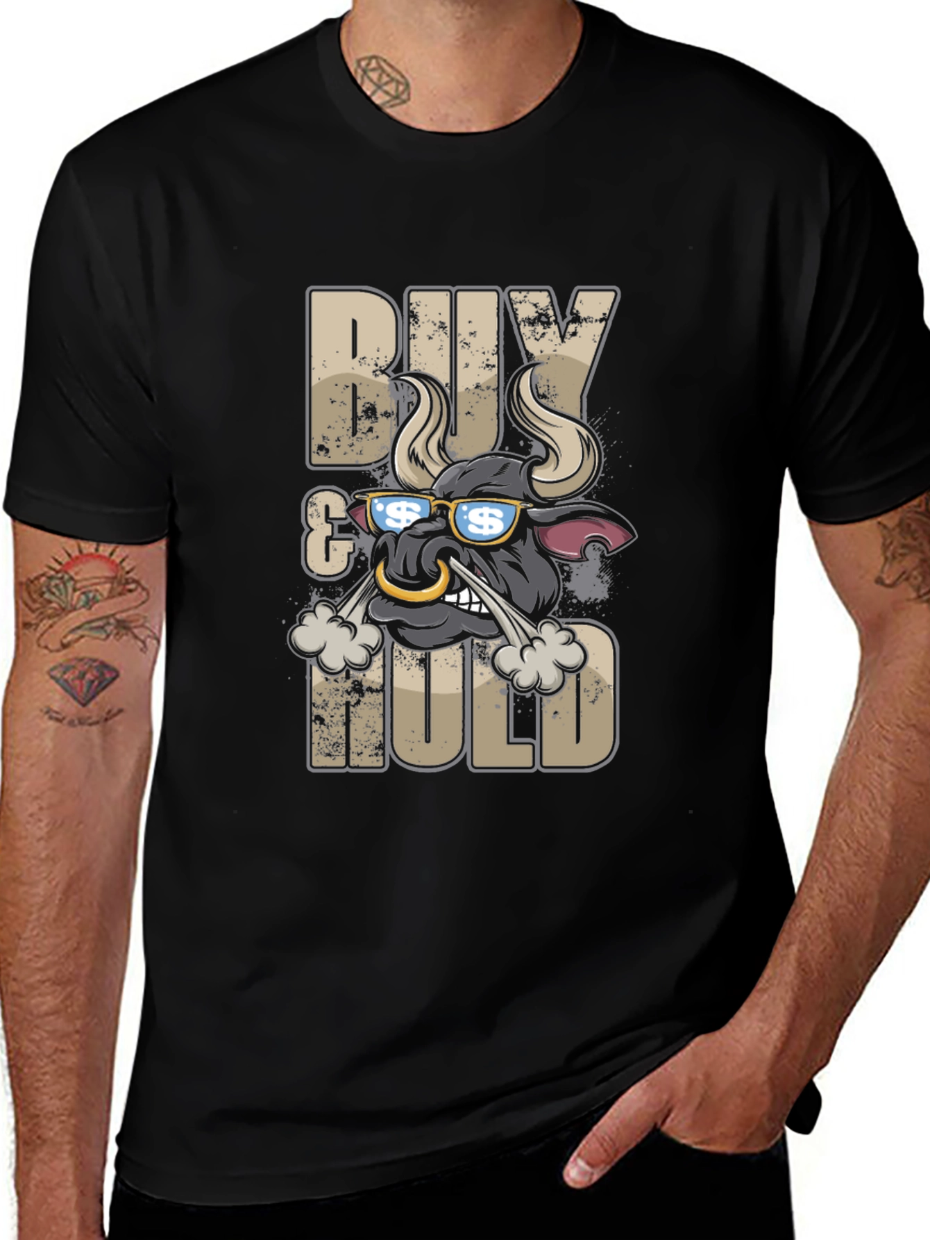 Buy & Hold Bull Graphic Tee