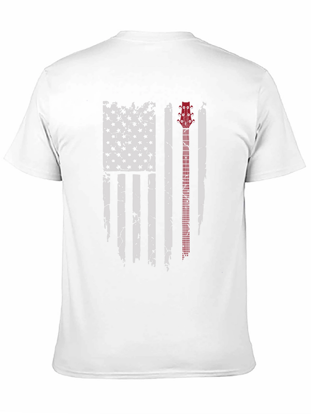Guitar Flag Distressed Graphic Tee