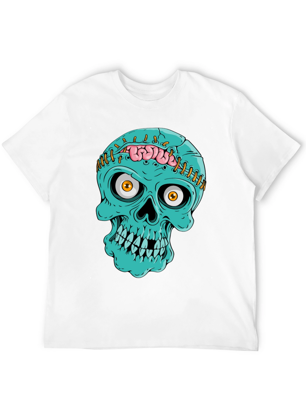 Zombie Skull T-Shirt - Unique Halloween Design