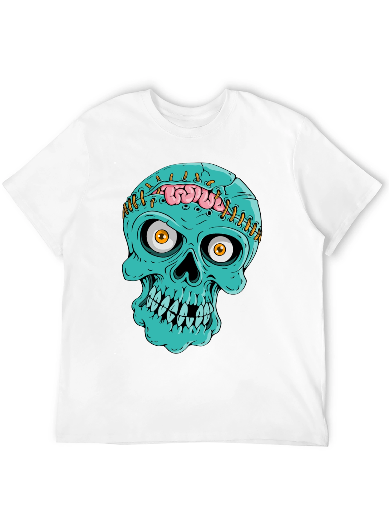 Zombie Skull T-Shirt - Unique Halloween Design