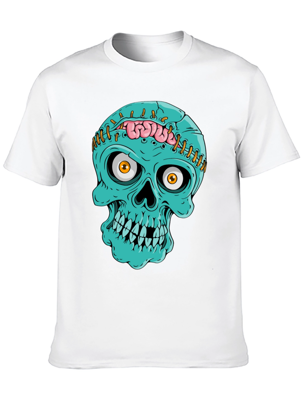 Zombie Skull T-Shirt - Unique Halloween Design