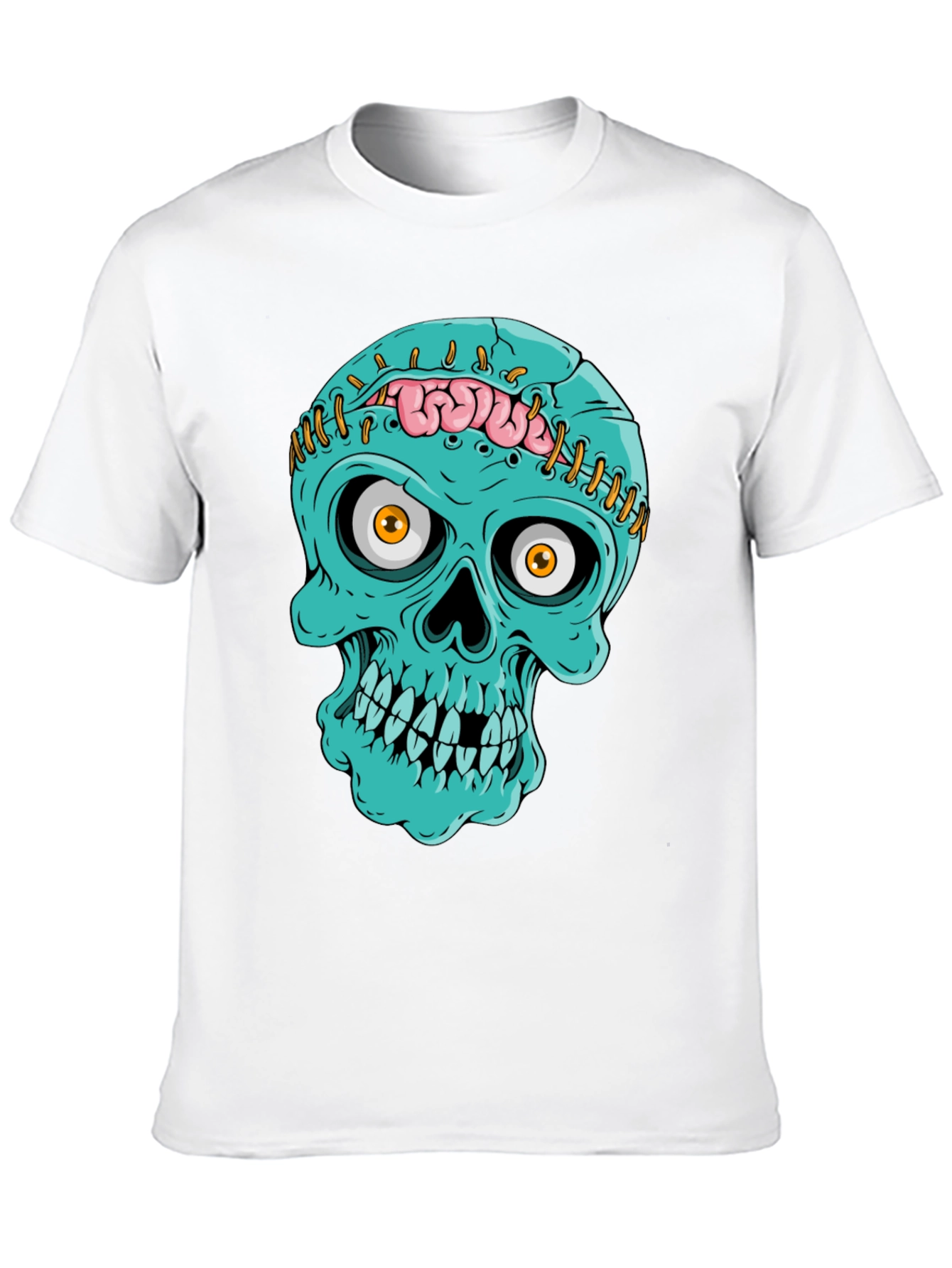Zombie Skull T-Shirt - Unique Halloween Design