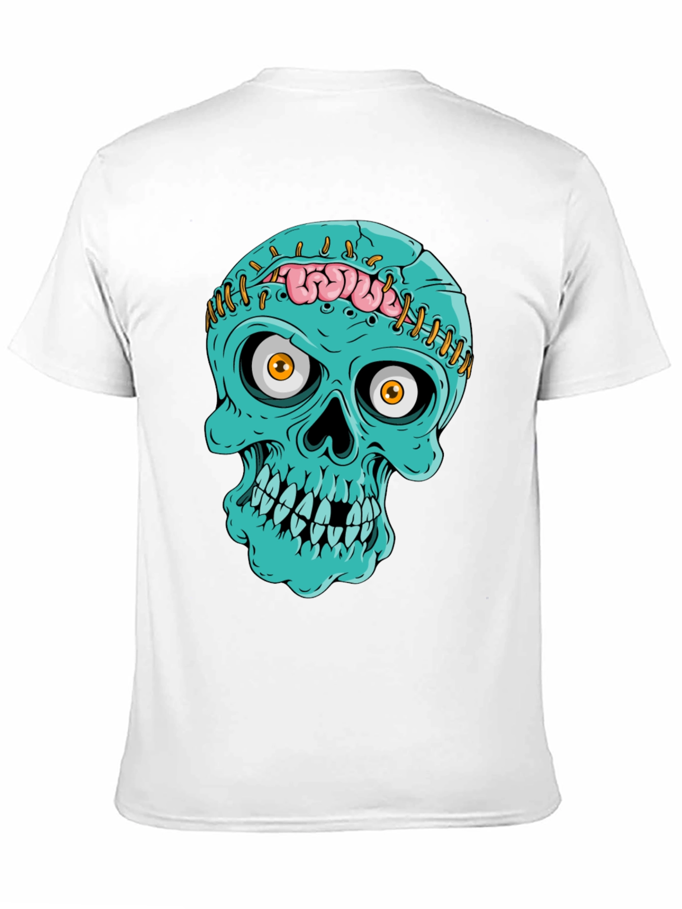 Zombie Skull T-Shirt - Unique Halloween Design