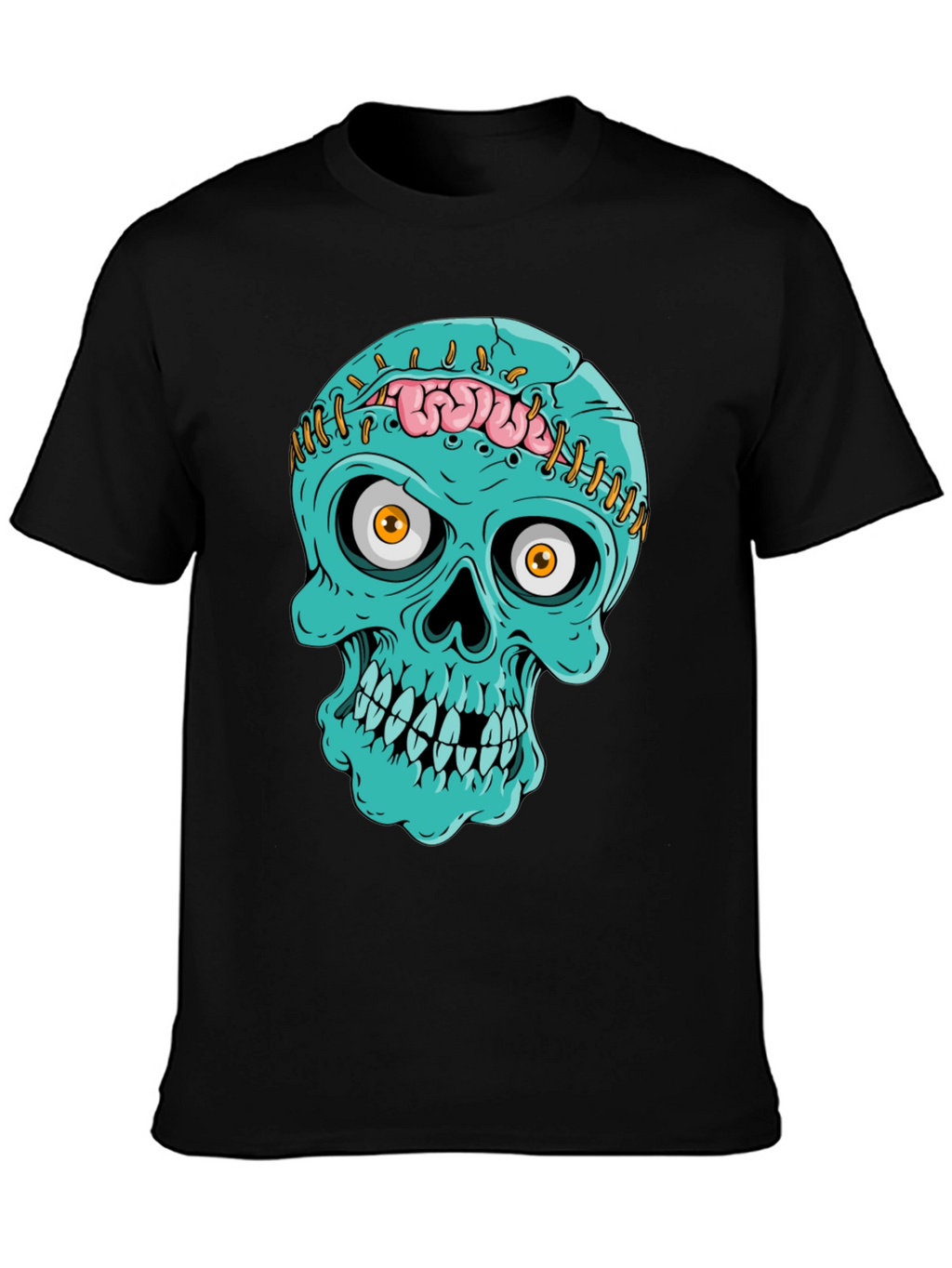 Zombie Skull T-Shirt - Unique Halloween Design