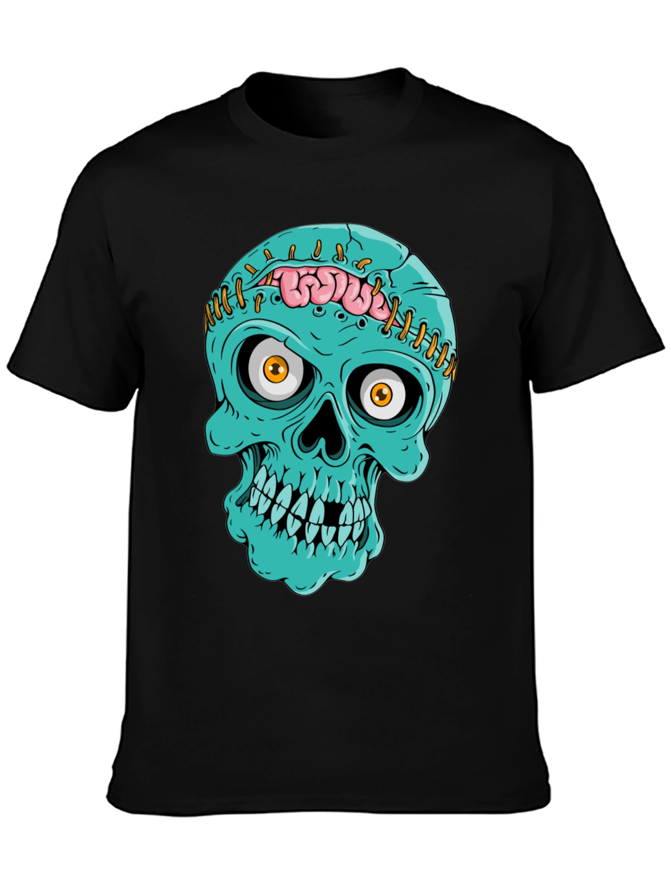 Zombie Skull T-Shirt - Unique Halloween Design
